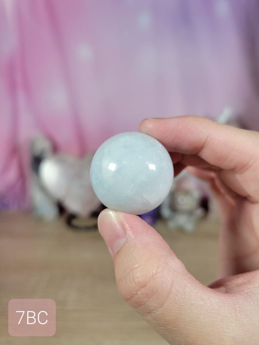 Small Blue Calcite Sphere 7BC