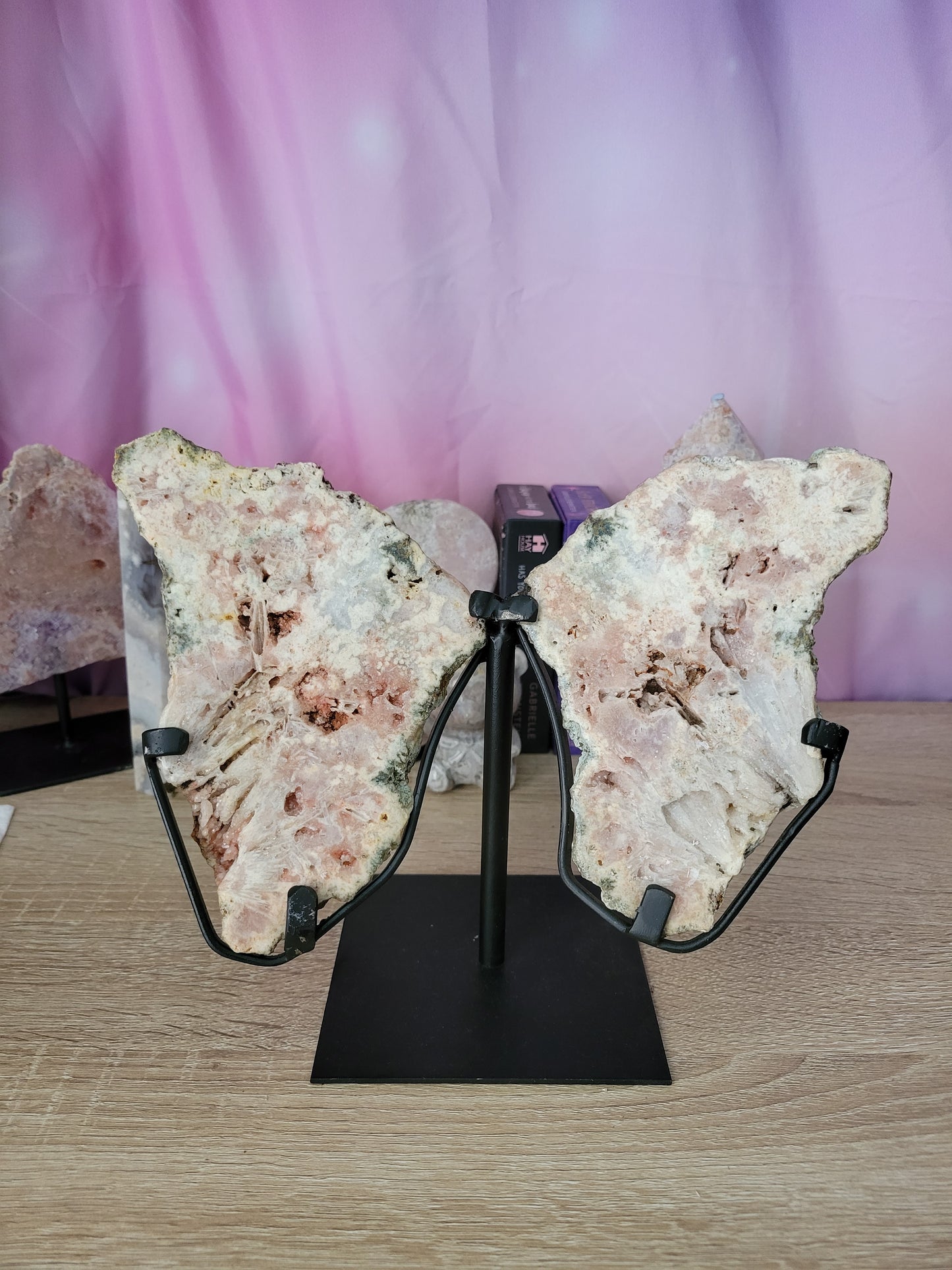 Pink Amethyst Butterfly Wings 170PW