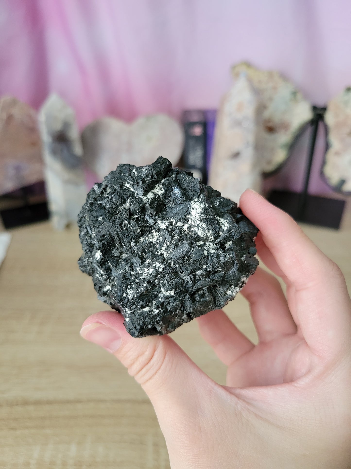 Raw Velvet Black Tourmaline Specimen 20VB