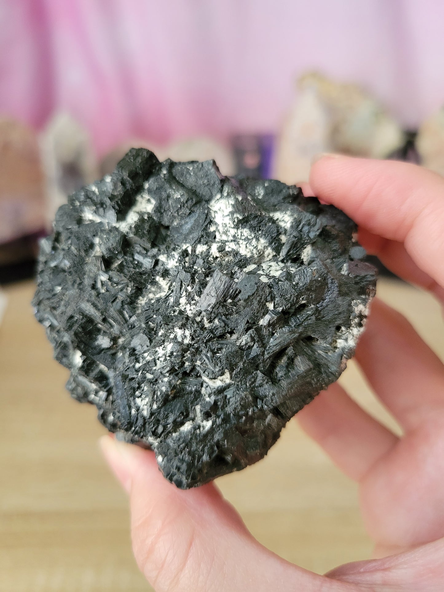 Raw Velvet Black Tourmaline Specimen 20VB