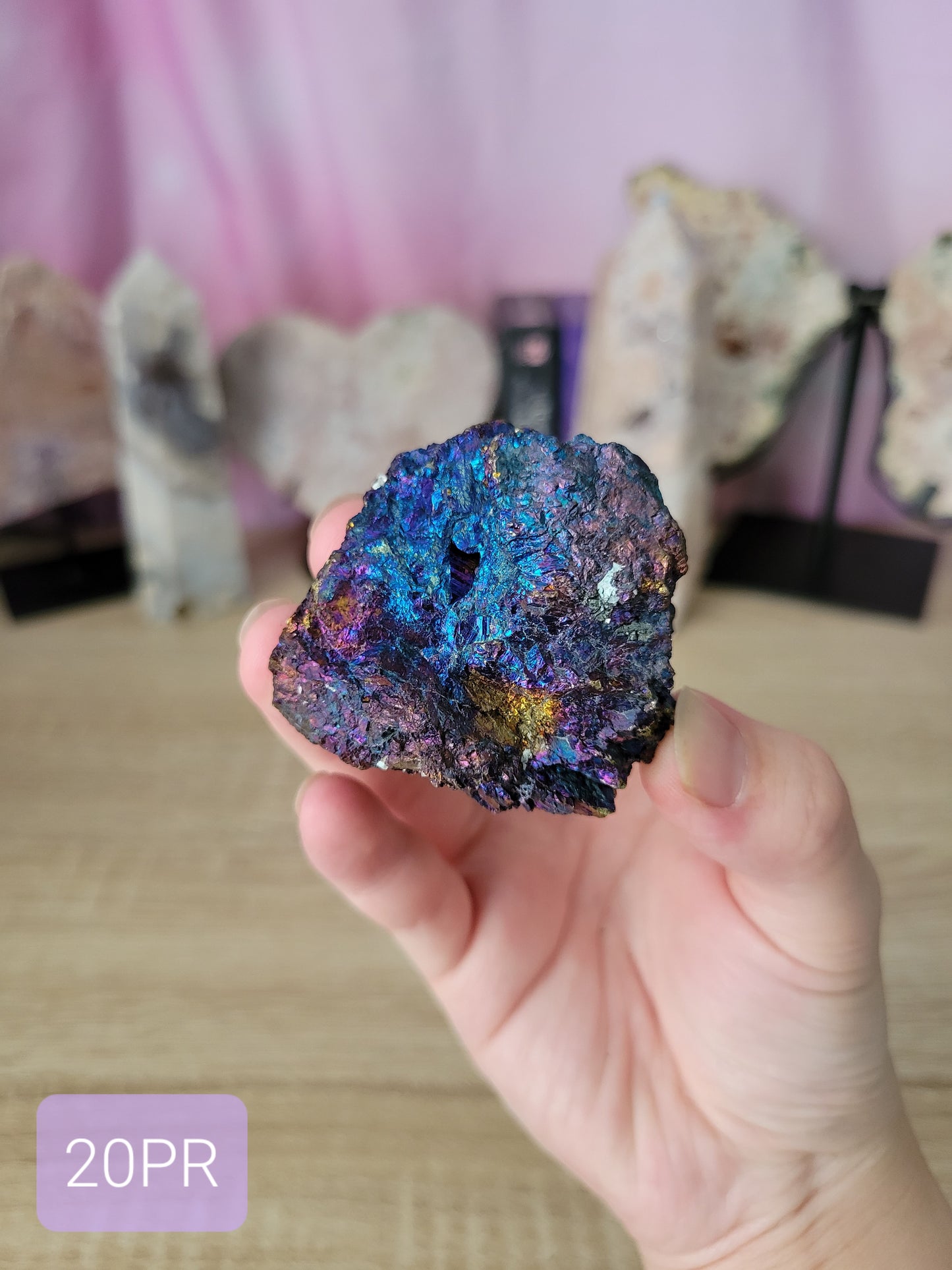 Colorful Peacock Ore Chalcopyrite Specimen 20PR