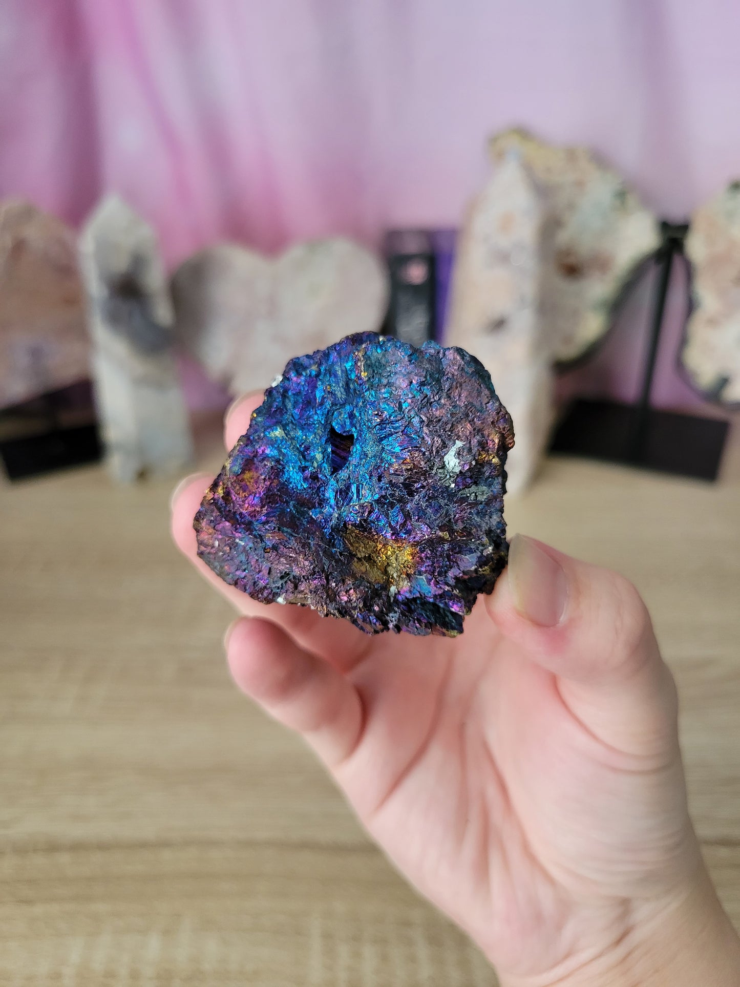 Colorful Peacock Ore Chalcopyrite Specimen 20PR