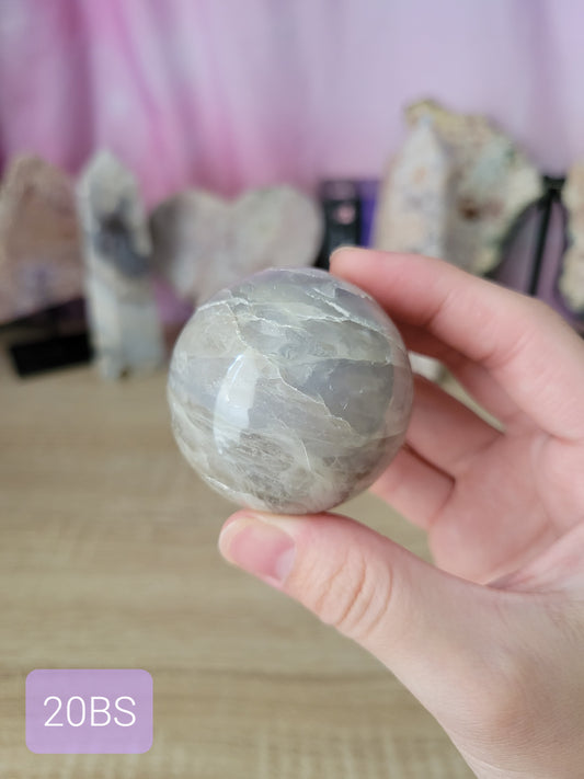 Sparkly Blue Rose Quartz Sphere 20BS