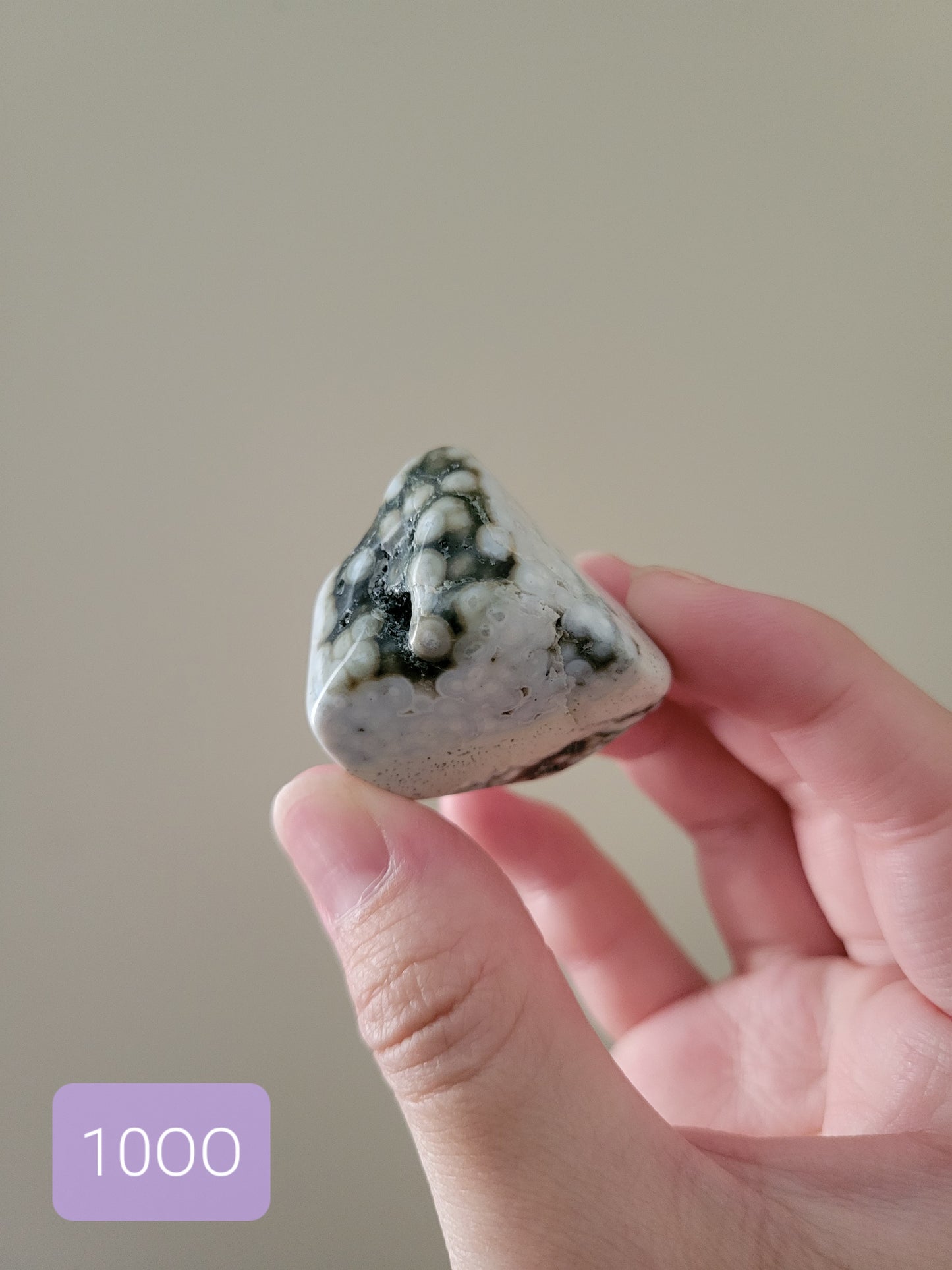 Druzy Orb OJ Ocean Jasper Tumble 10OO