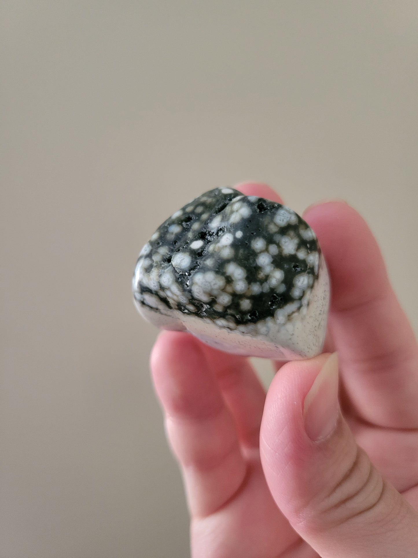 Druzy Orb OJ Ocean Jasper Tumble 10OO