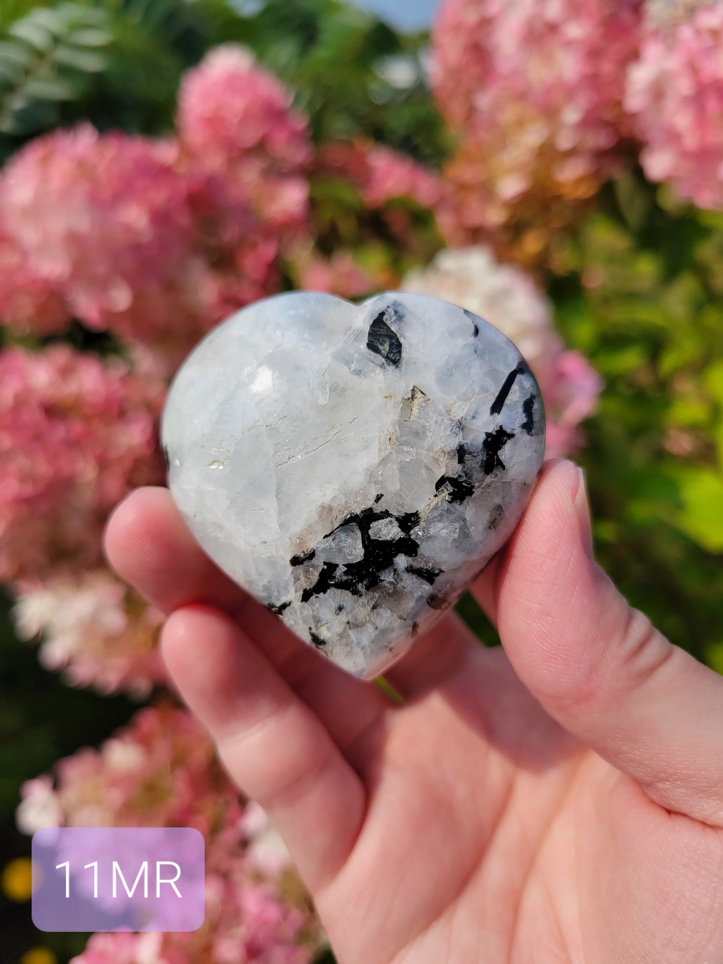 Rainbow Moonstone Heart Carving 11MR