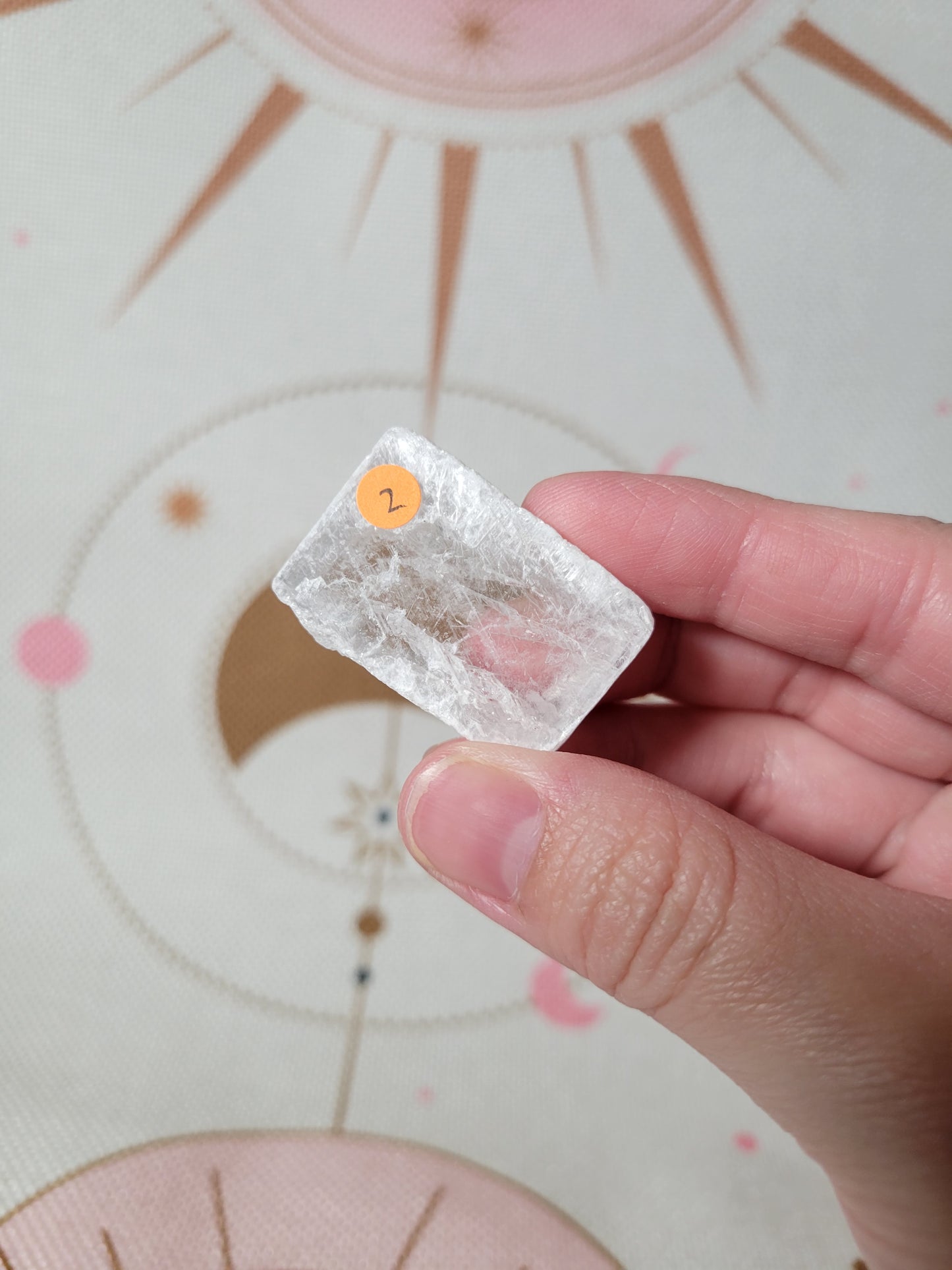 Small Raw Selenite Crystal Slab Piece 2SF