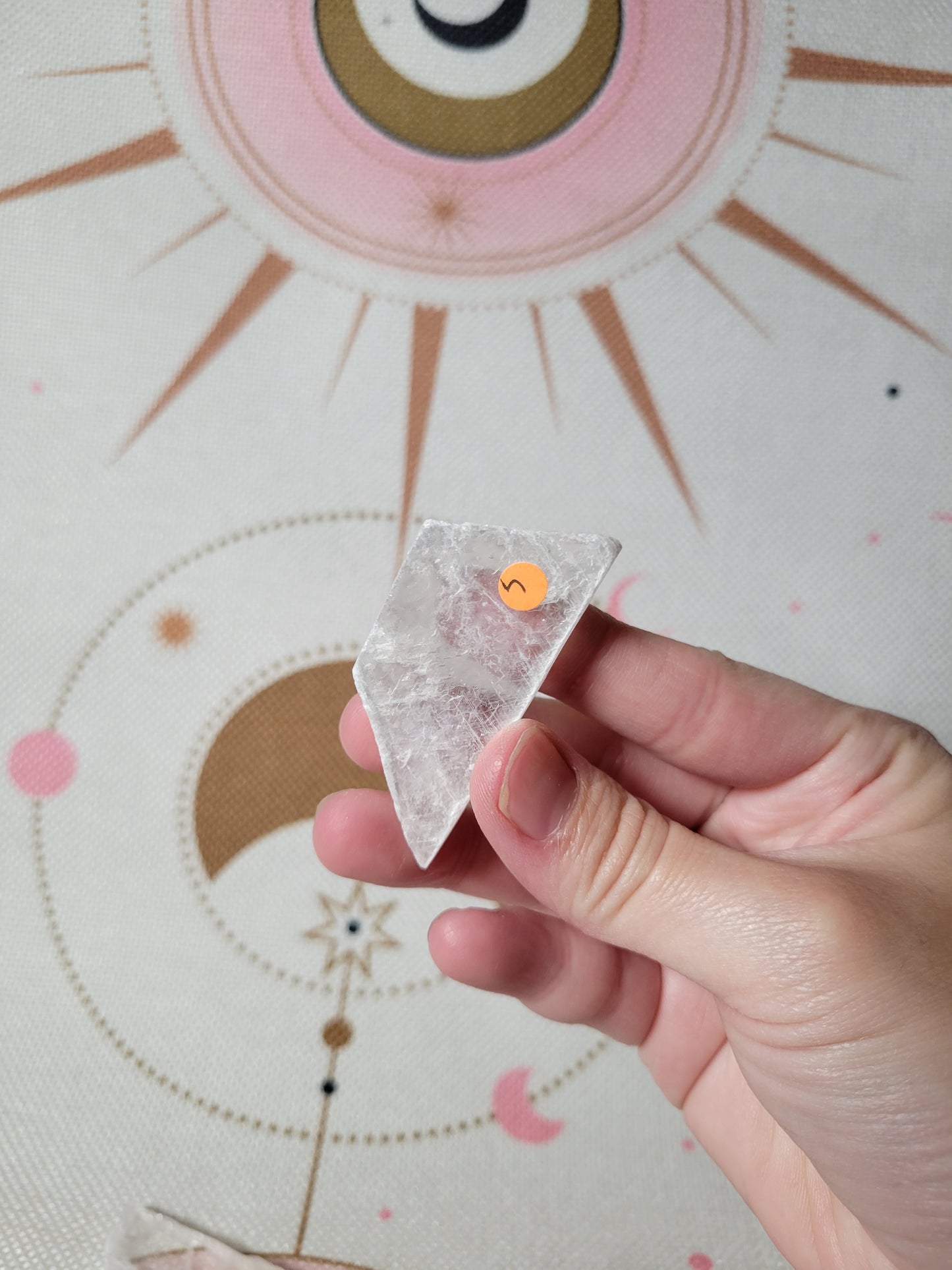 Small Raw Selenite Crystal Slab Piece 2SI