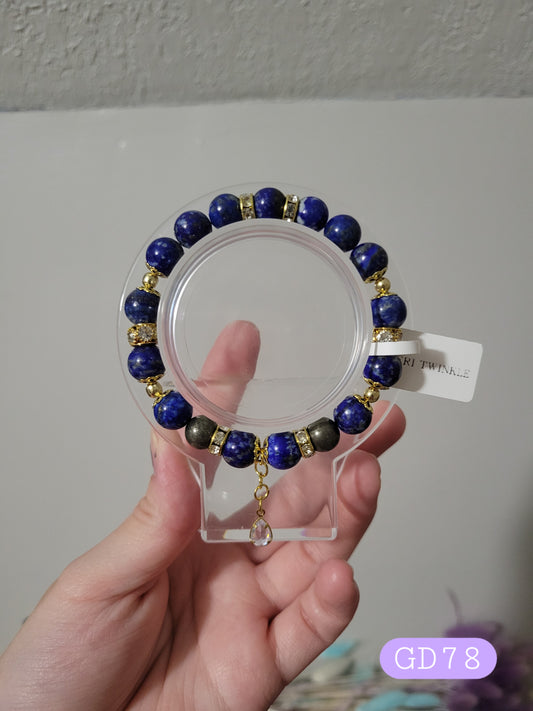 GD78 Lapis Lazuli and Pyrite Bracelet