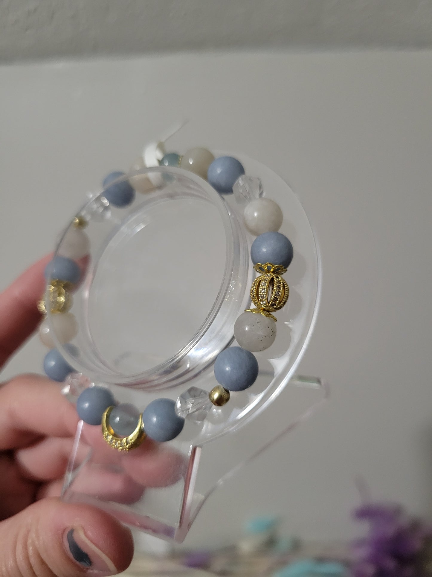 GD72 Angelite, Aquamarine, Clear Quartz, and Moonstone