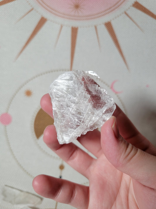 Raw Selenite Crystal Slab Piece 3SG