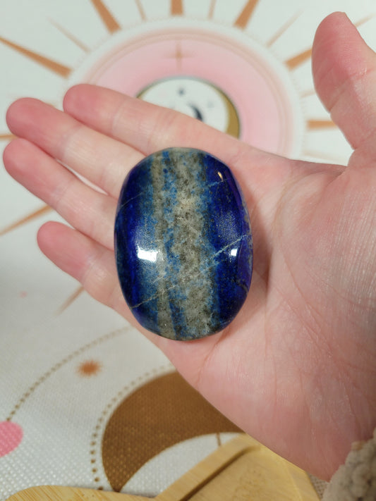 Lapis Lazuli Palm Stone 7LP