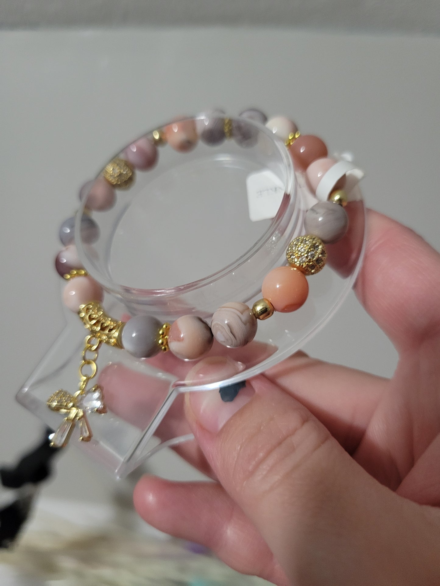 GDC8 Pink Botswana Agate Bracelet