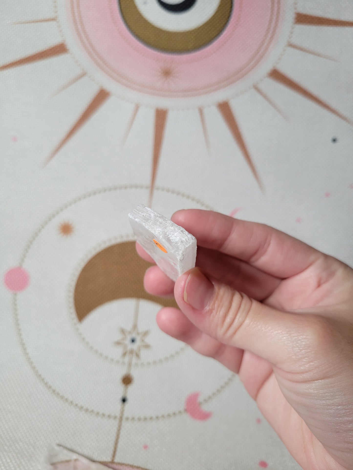 Small Raw Selenite Crystal Slab Piece 2SI