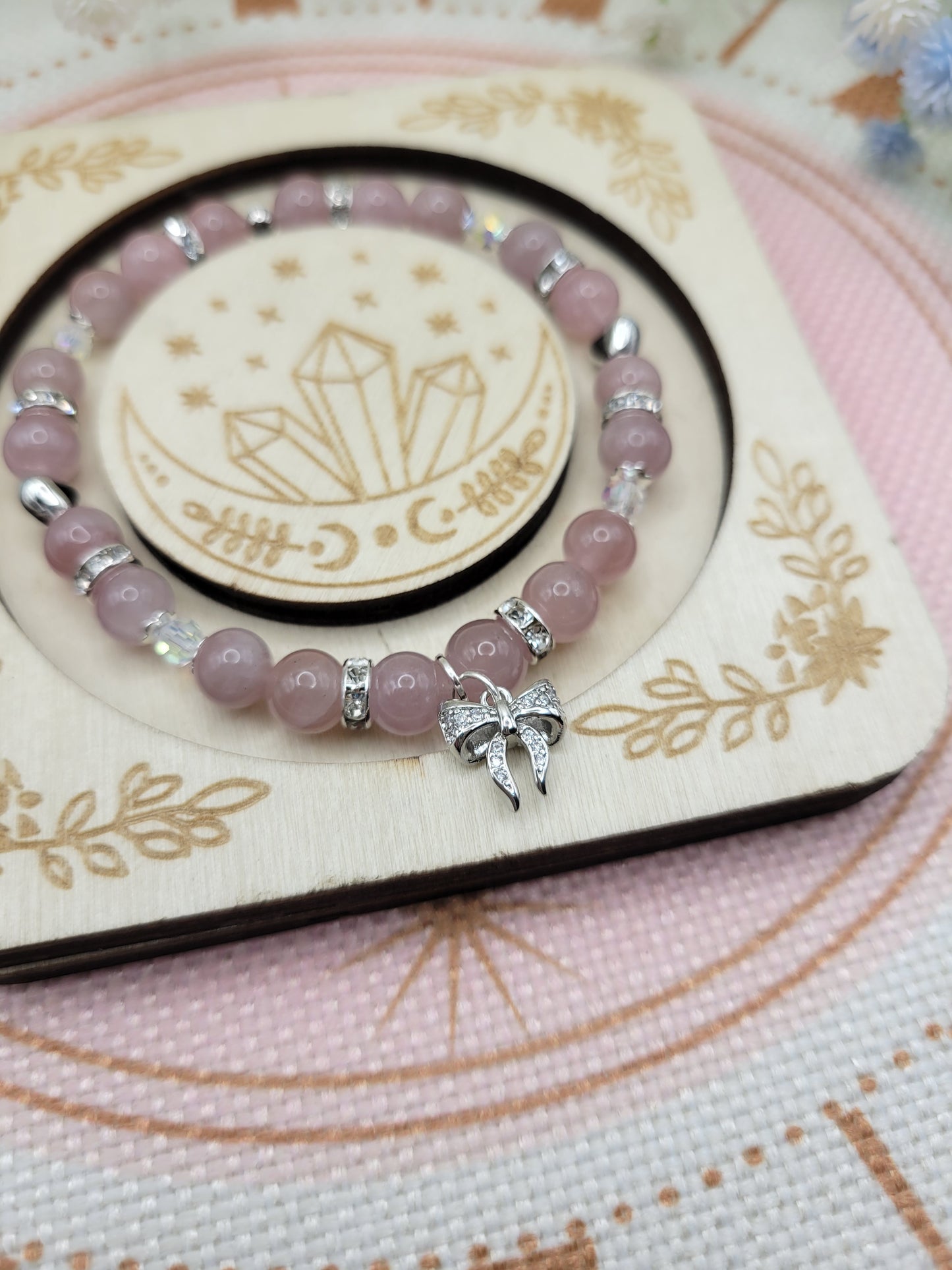 SV26 Lavender Rose Quartz Bracelet