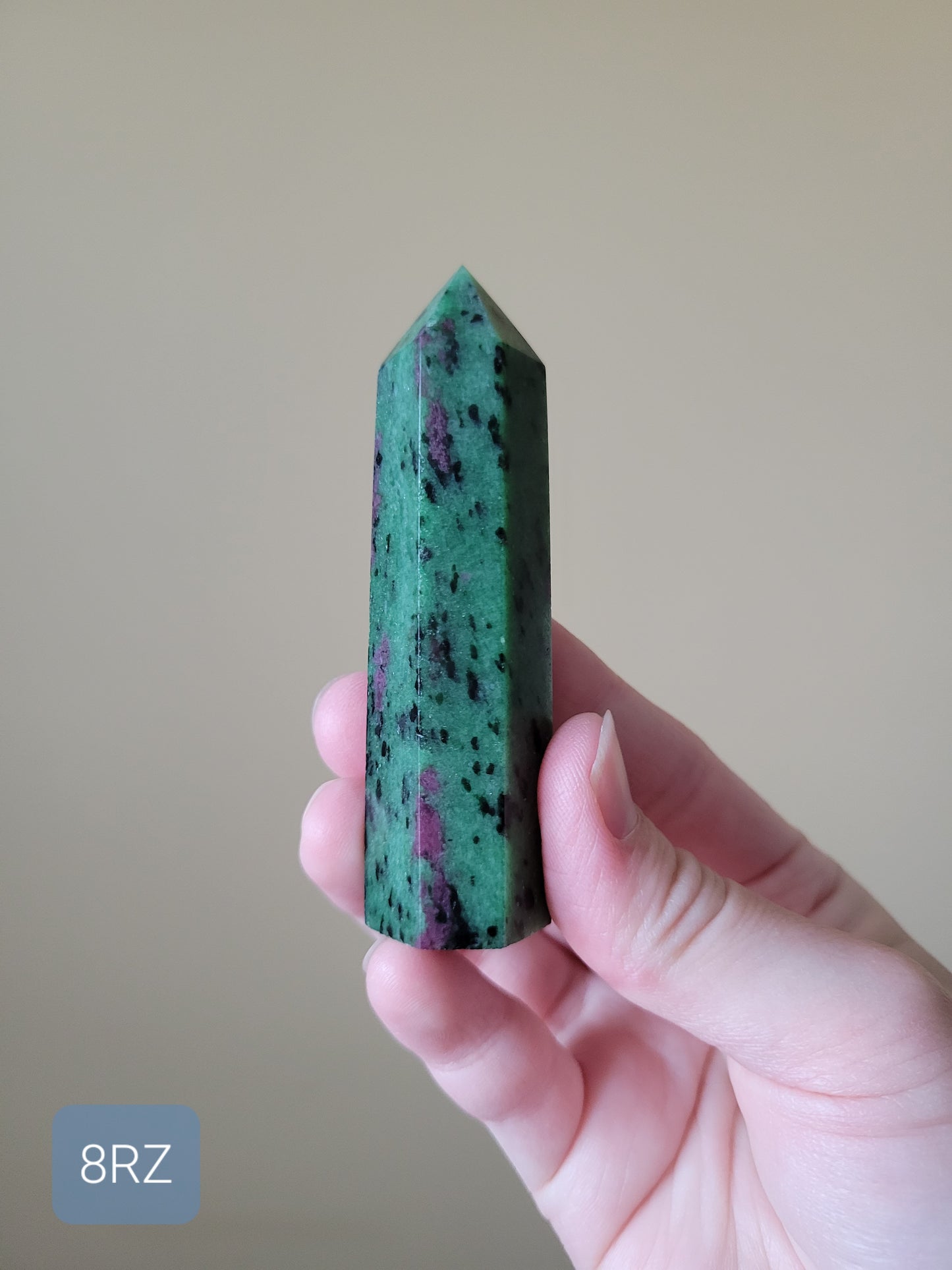 UV Reactive Ruby Zoisite Point 8RZ