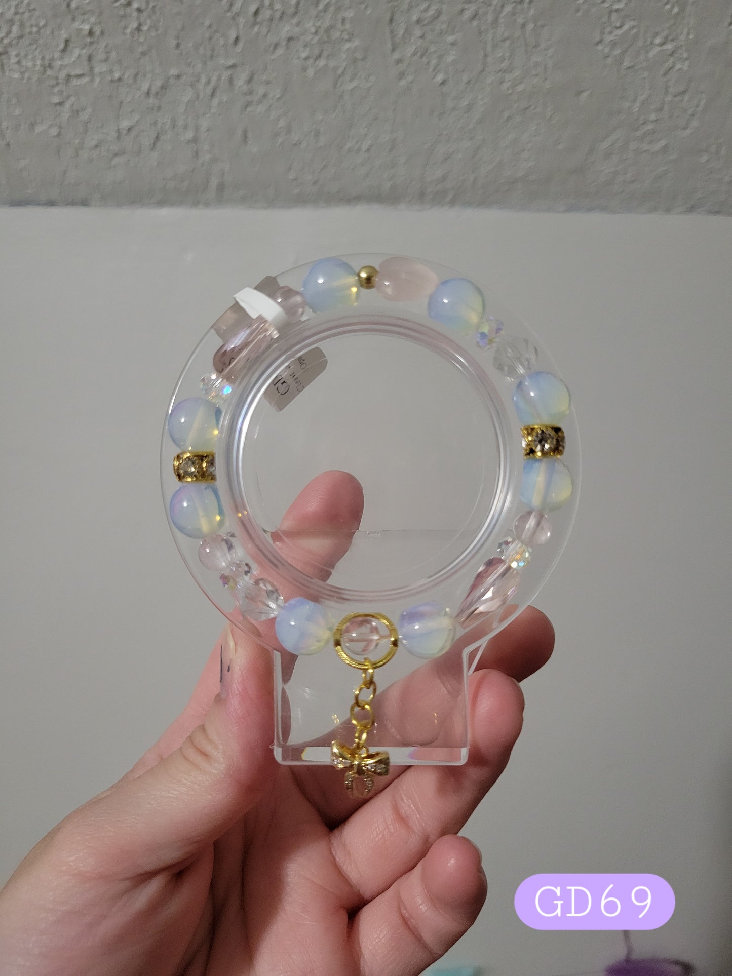 GD69 Clear Quartz, Opalite, and Rose Quartz Bracelet