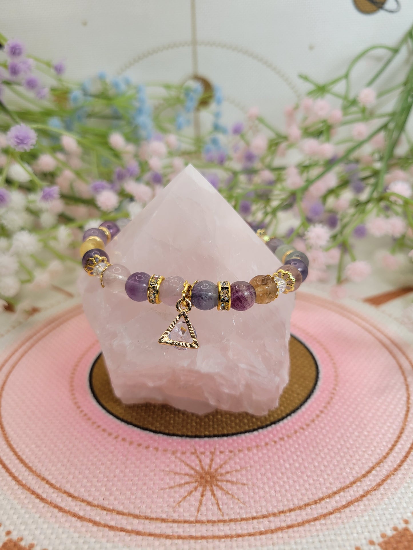 GD17 Rainbow Fluorite Bracelet