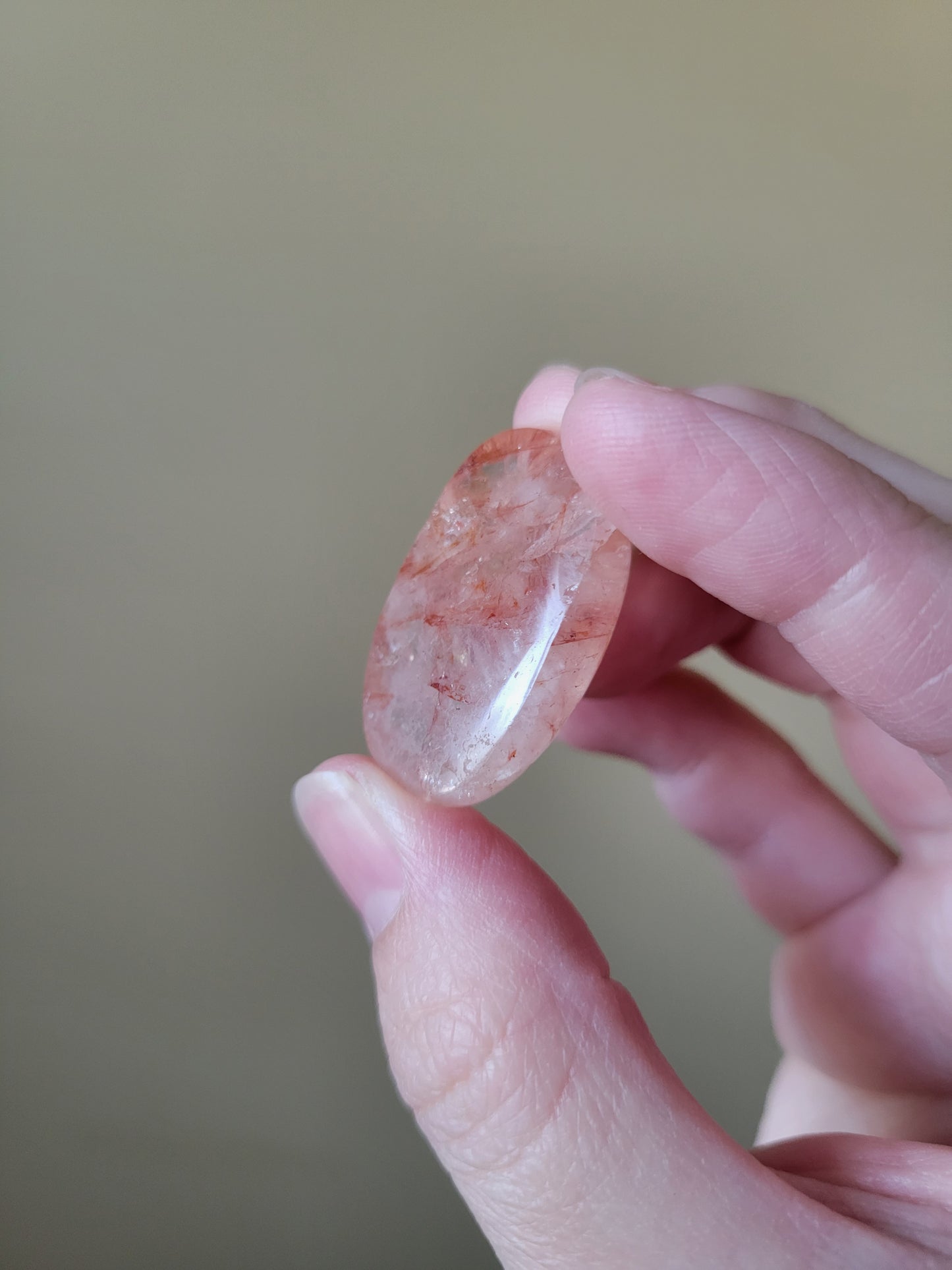 High Quality Flashy Fire Quartz Cabochon 10FQ