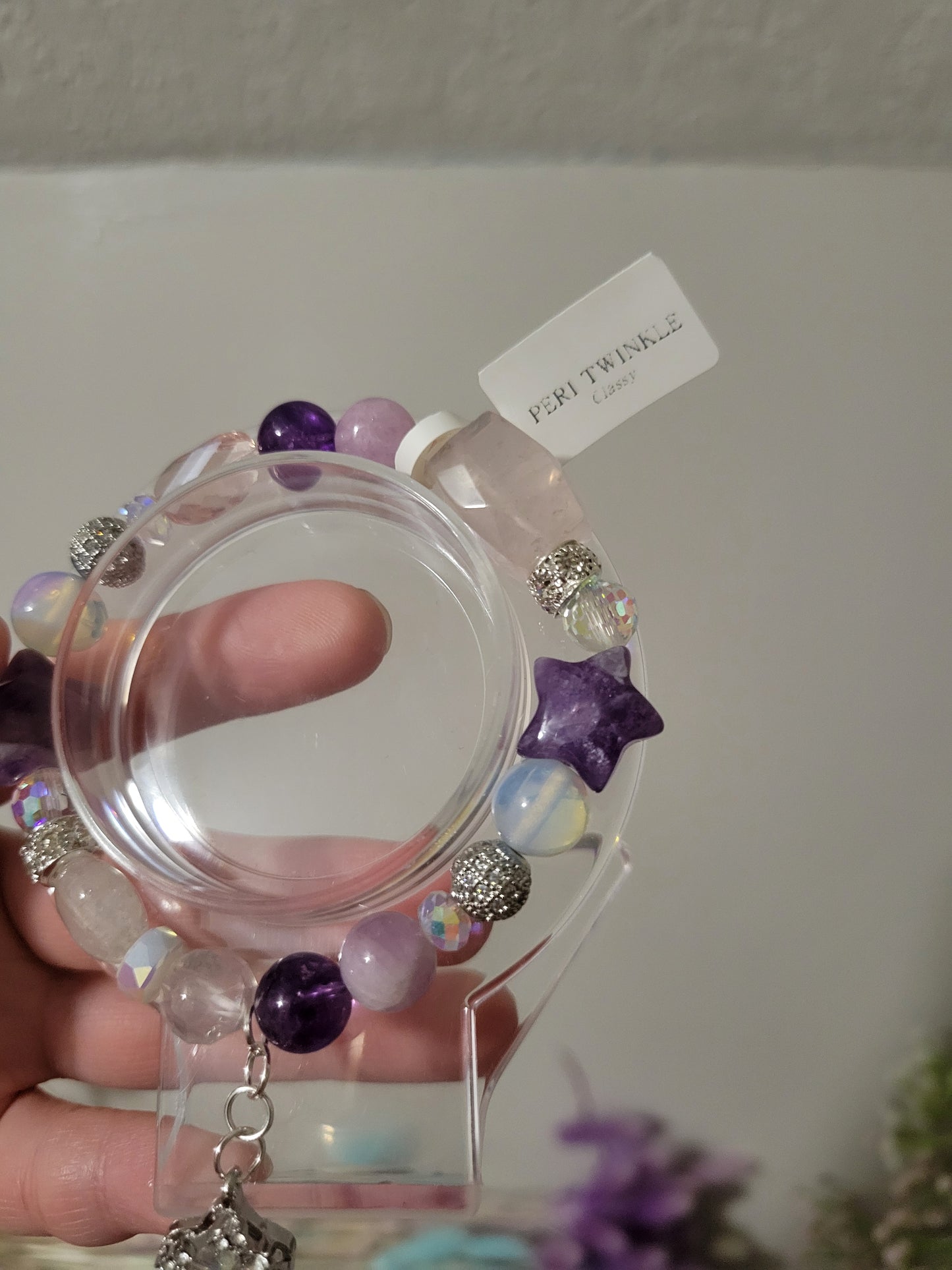 SVC5 Amethyst, Clear Quartz, Kunzite, Opalite, and Rose Quartz Bracelet