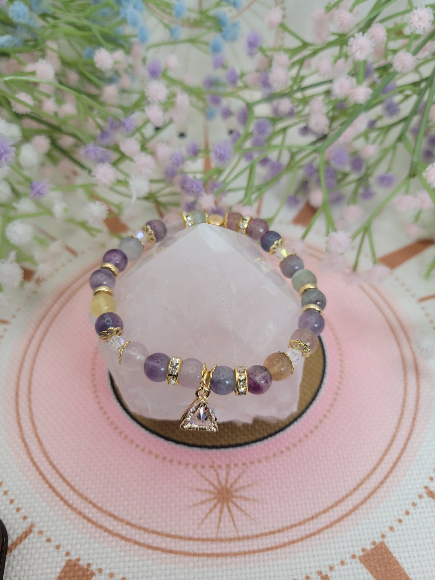 GD17 Rainbow Fluorite Bracelet