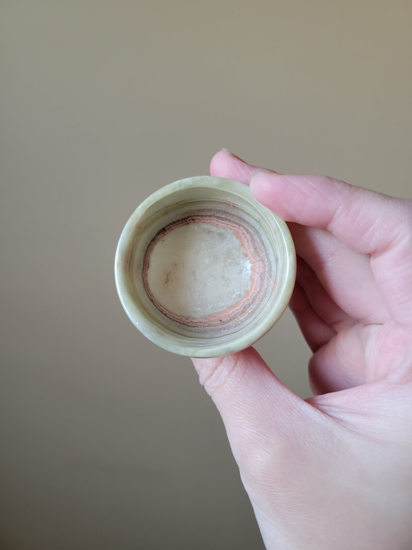 Banded Calcite Green Onyx Bowl 10GG