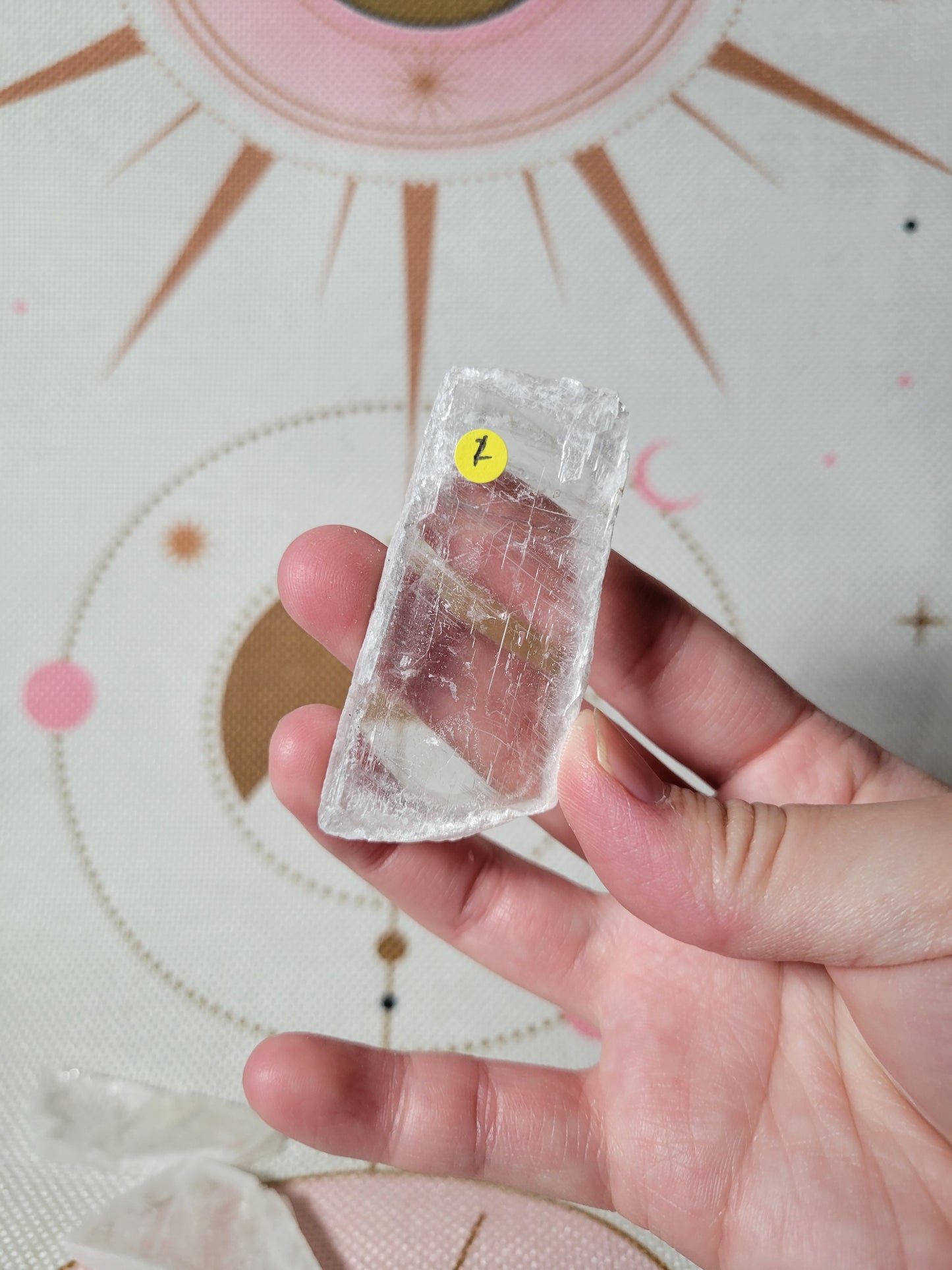 Raw Selenite Crystal Slab Piece 3SE