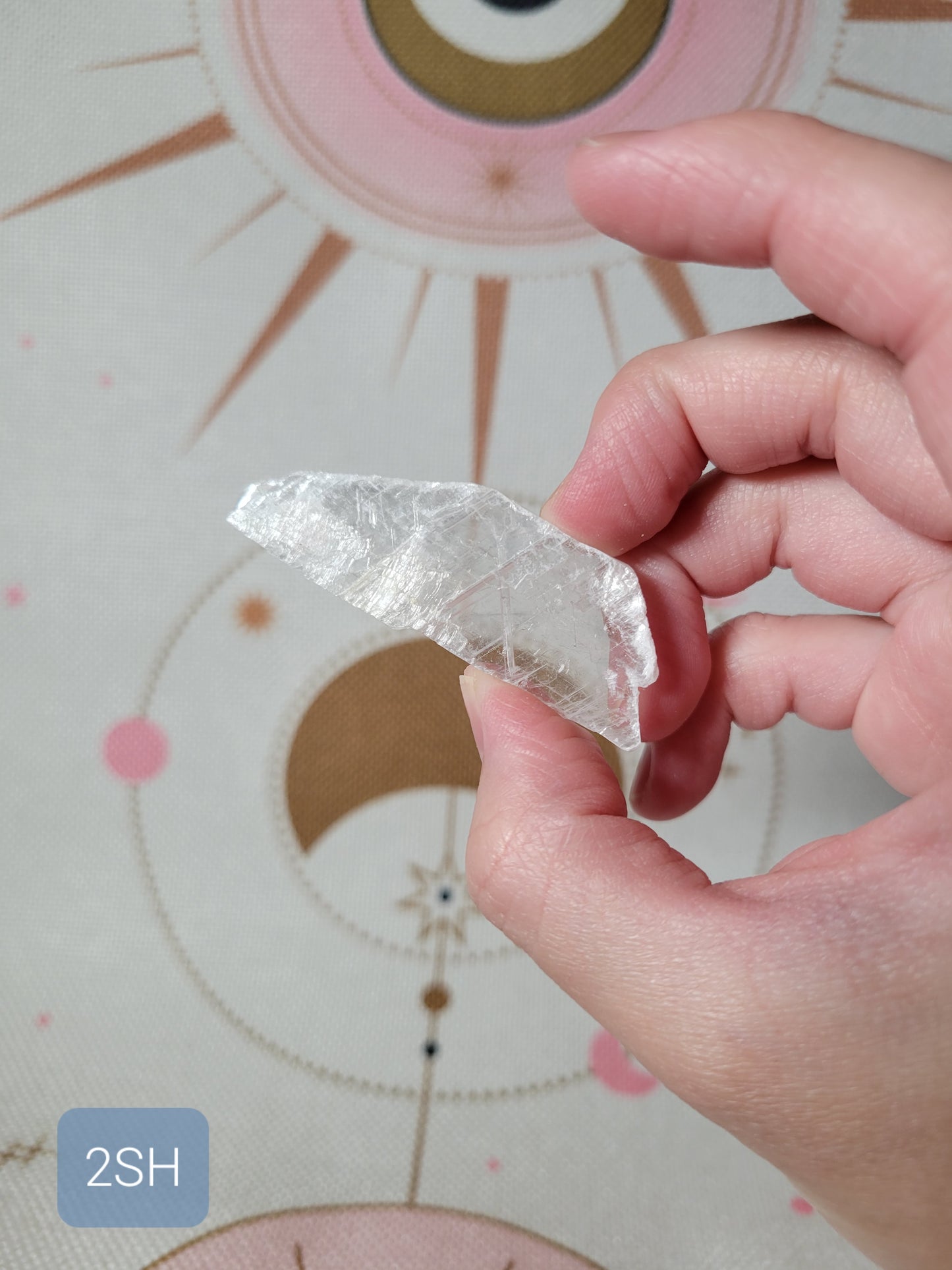 Small Raw Selenite Crystal Slab Piece 2SH