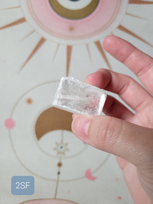 Small Raw Selenite Crystal Slab Piece 2SF