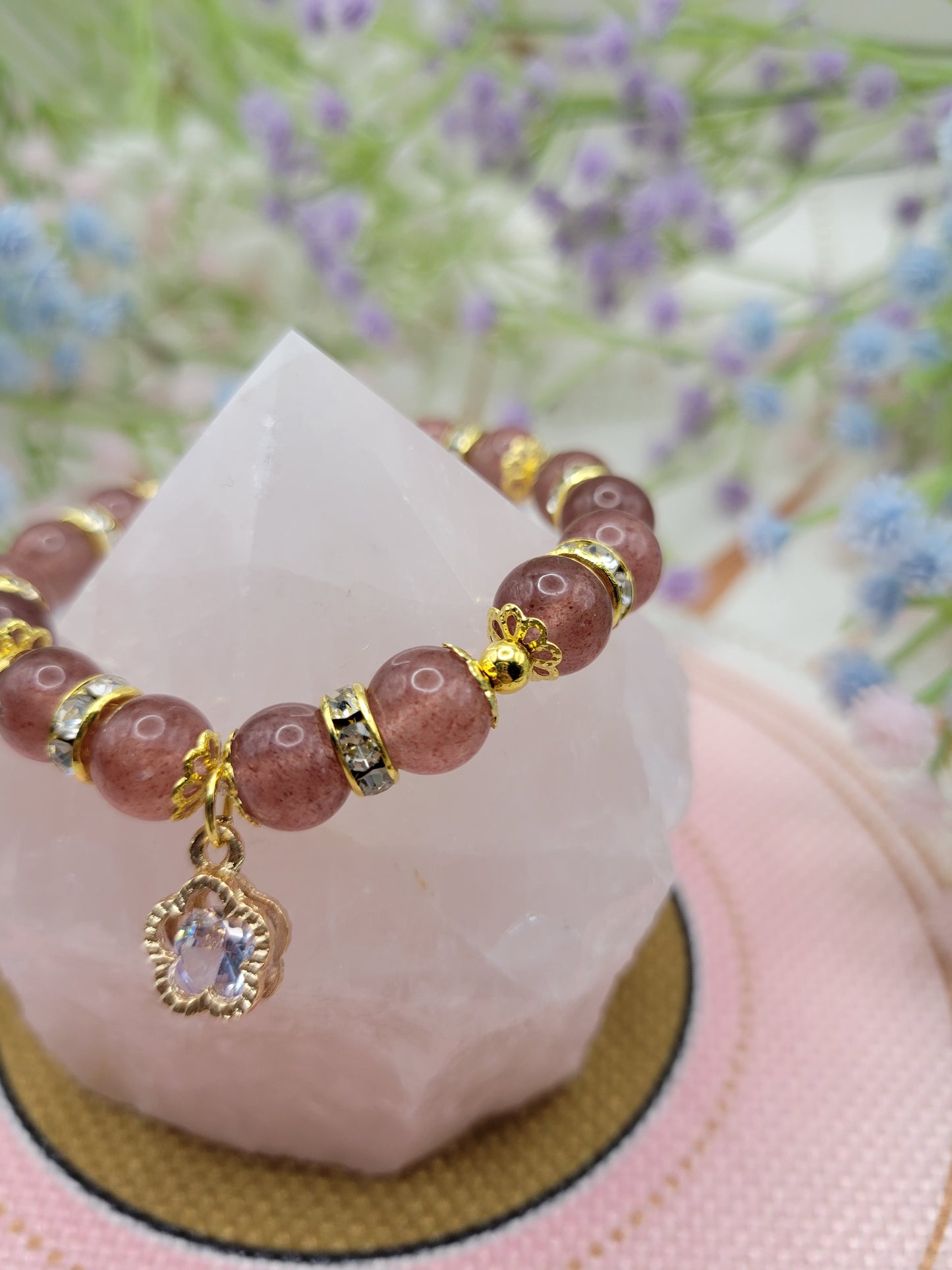 GD61 Strawberry Quartz Bracelet