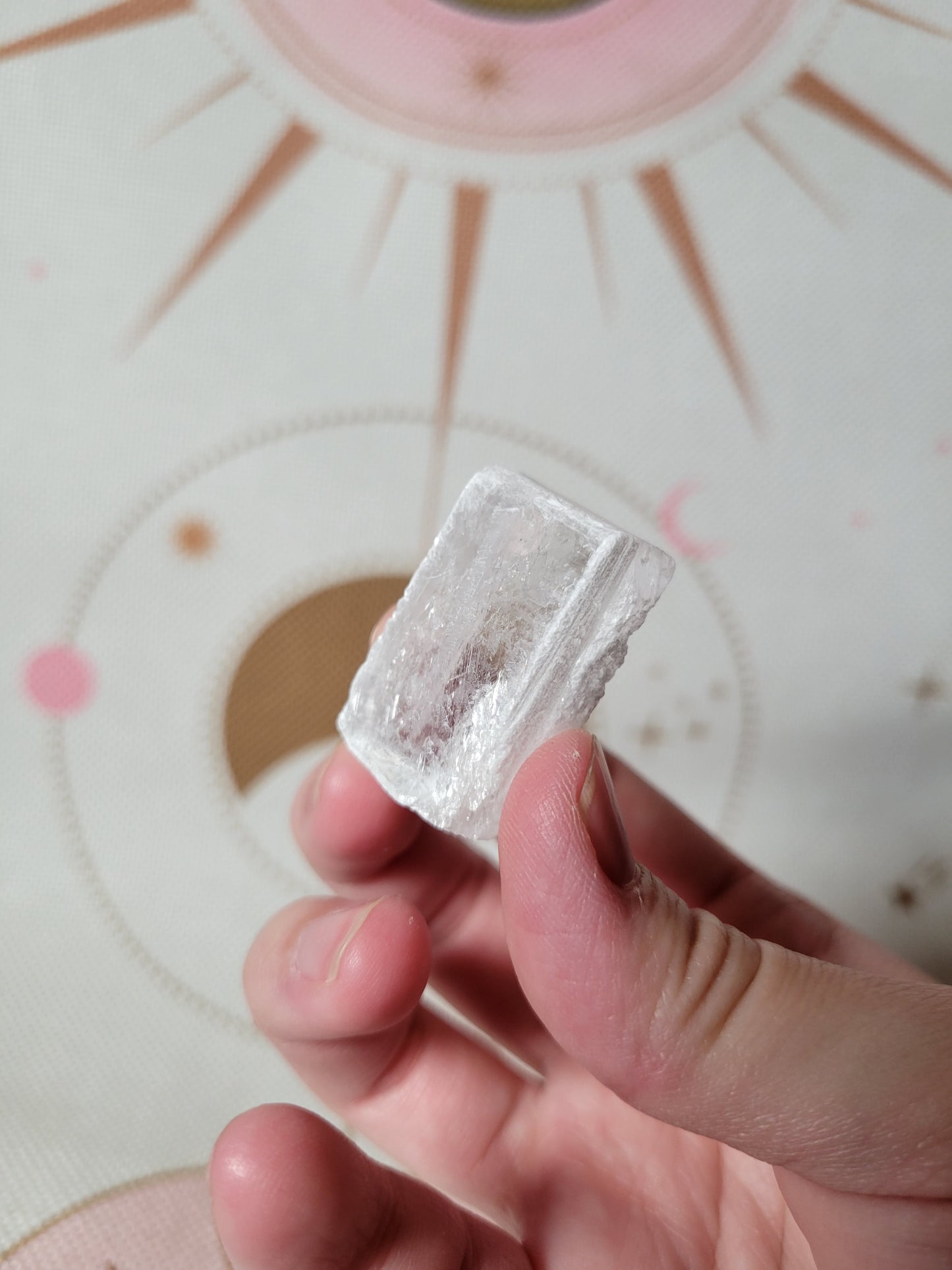 Small Raw Selenite Crystal Slab Piece 2SF