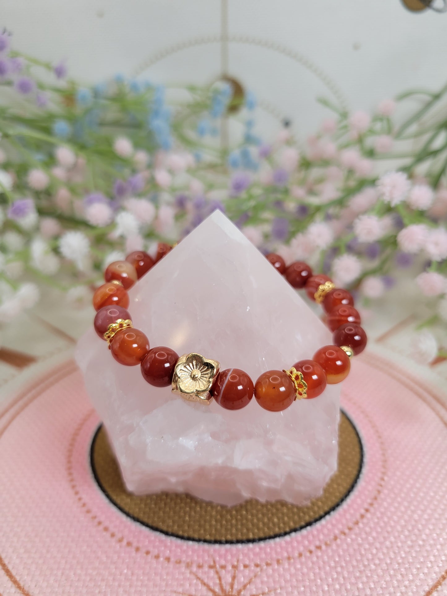 NC2 Banded Carnelian Bracelet