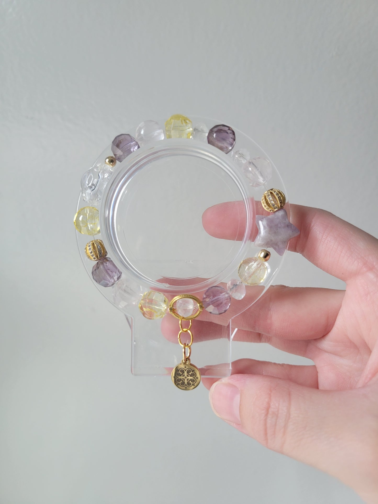 HEC5 Amethyst, Citrine, and Rose Quartz Bracelet