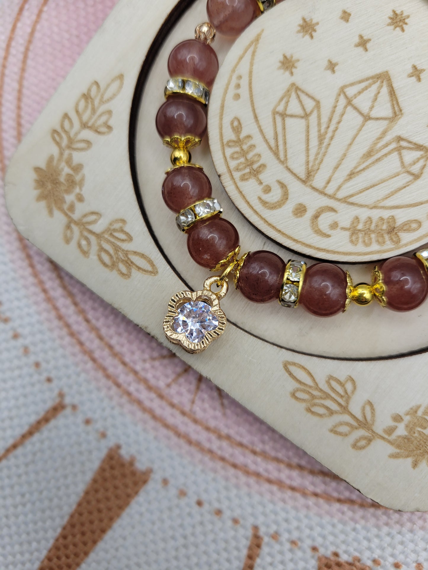 GD61 Strawberry Quartz Bracelet