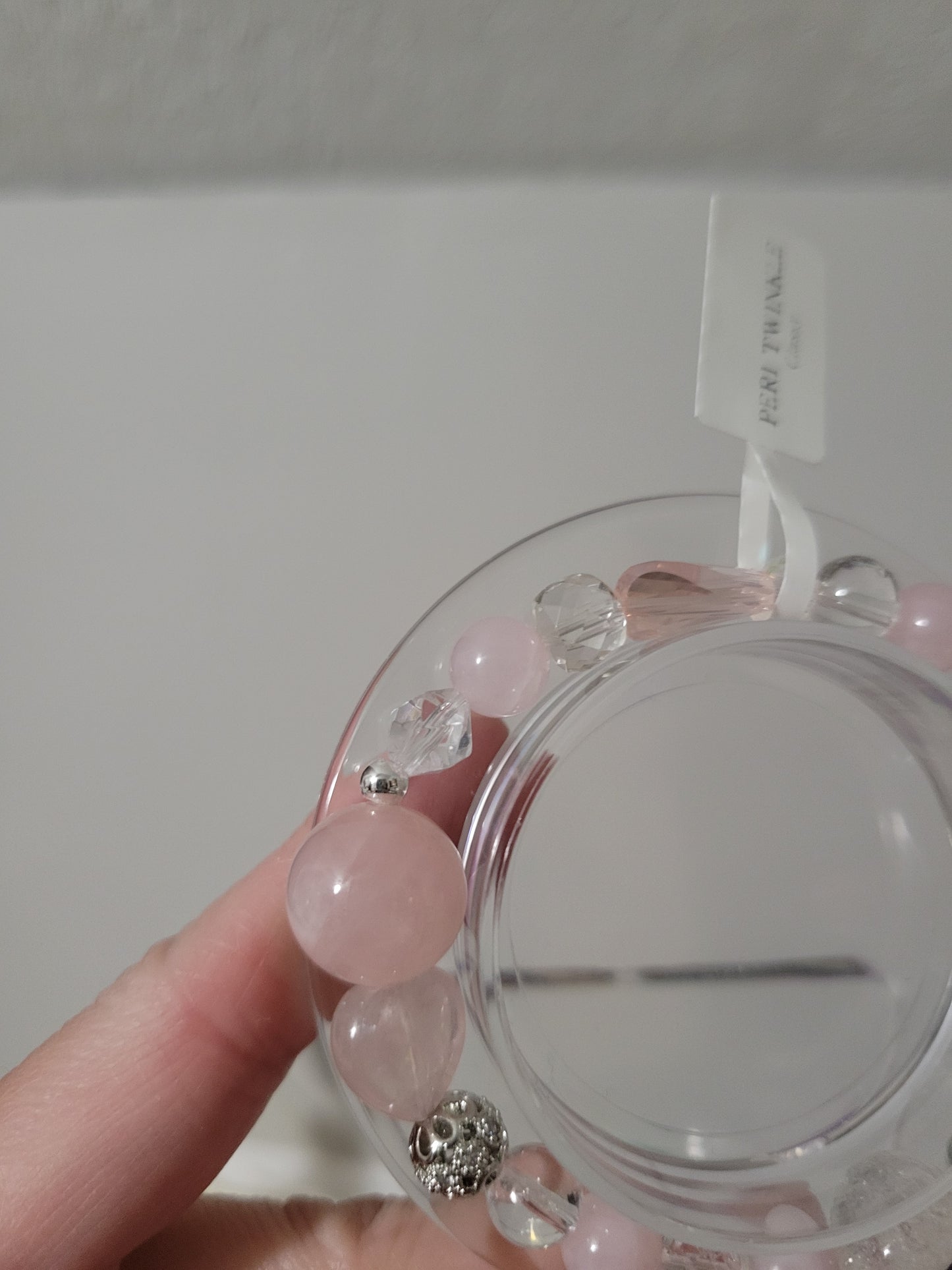 SVC7 Clear Quartz and Rose Quartz Bracelet