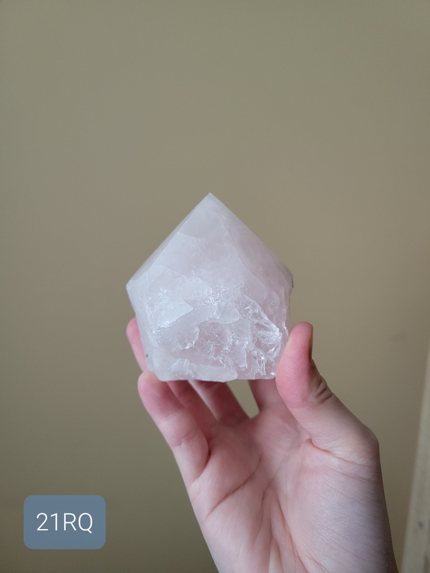 Top Polished Rose Quartz Point 21RQ