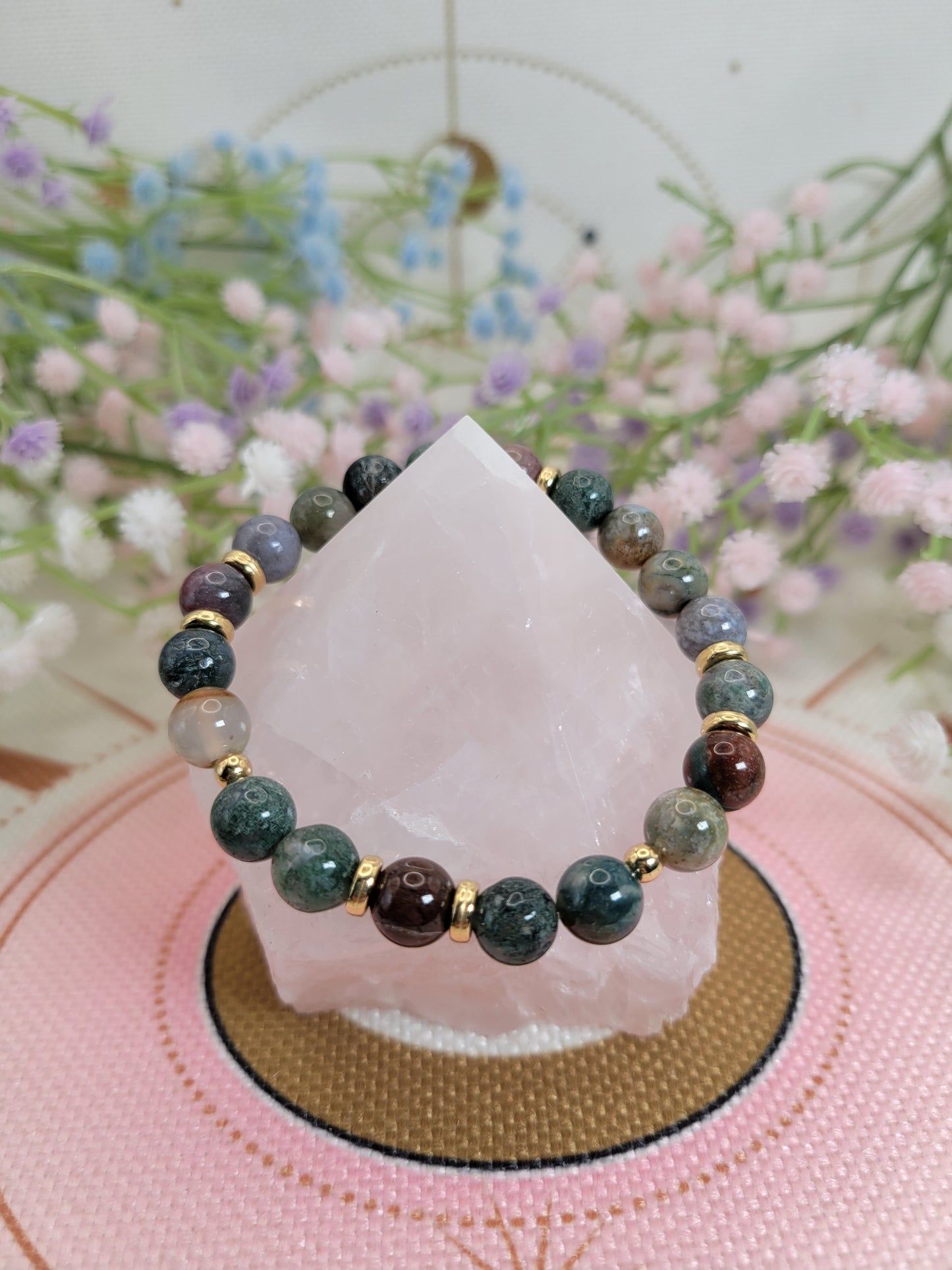 Reserved-NC1 Moss Agate Bracelet