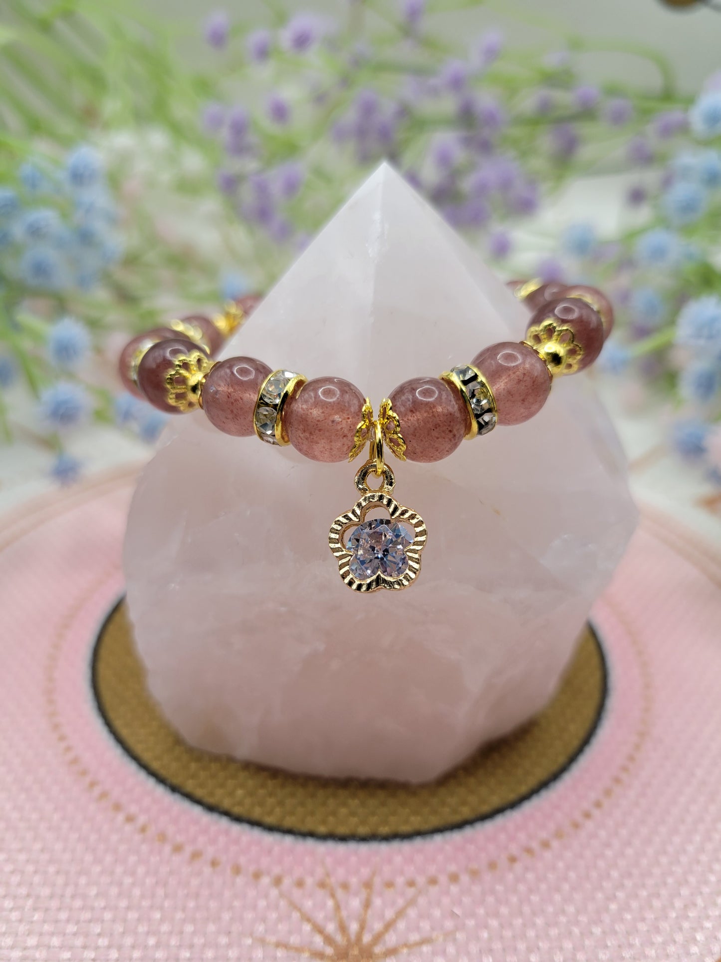 GD61 Strawberry Quartz Bracelet