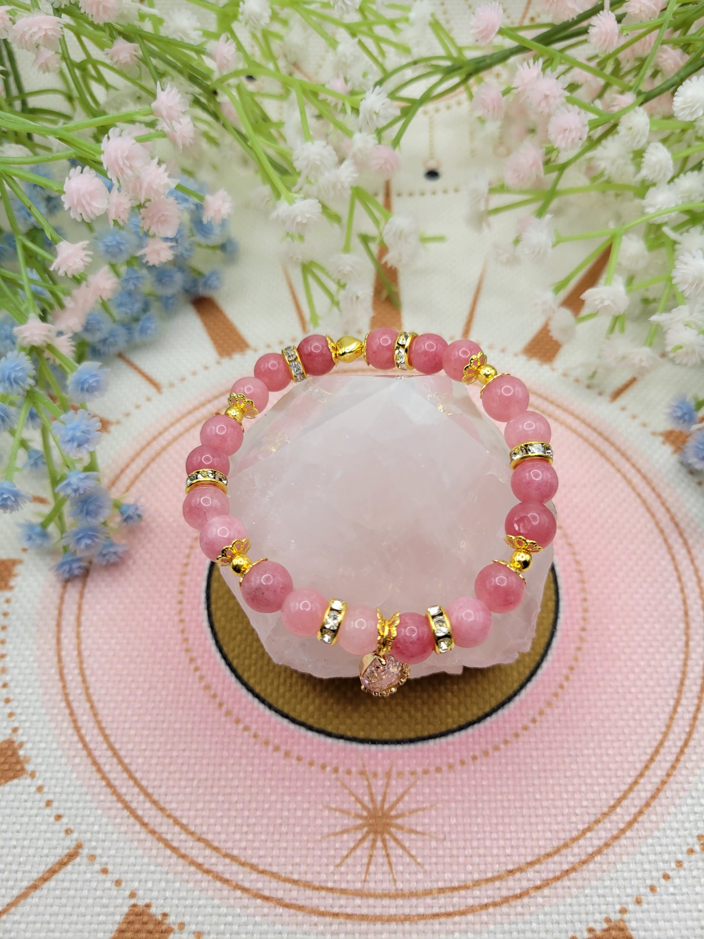 GD43 Pink Chalcedony (?) Bracelet