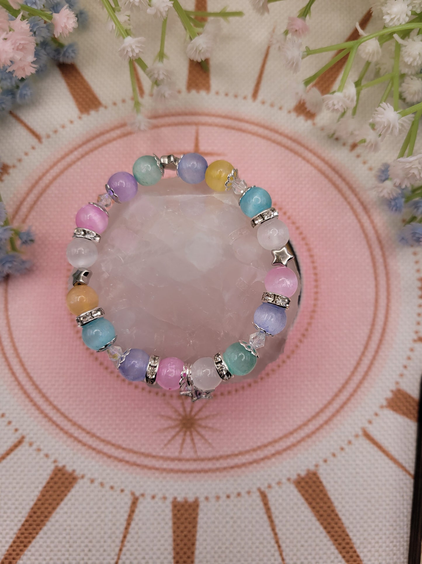 SV45 Colorful Satin Spar Bracelet