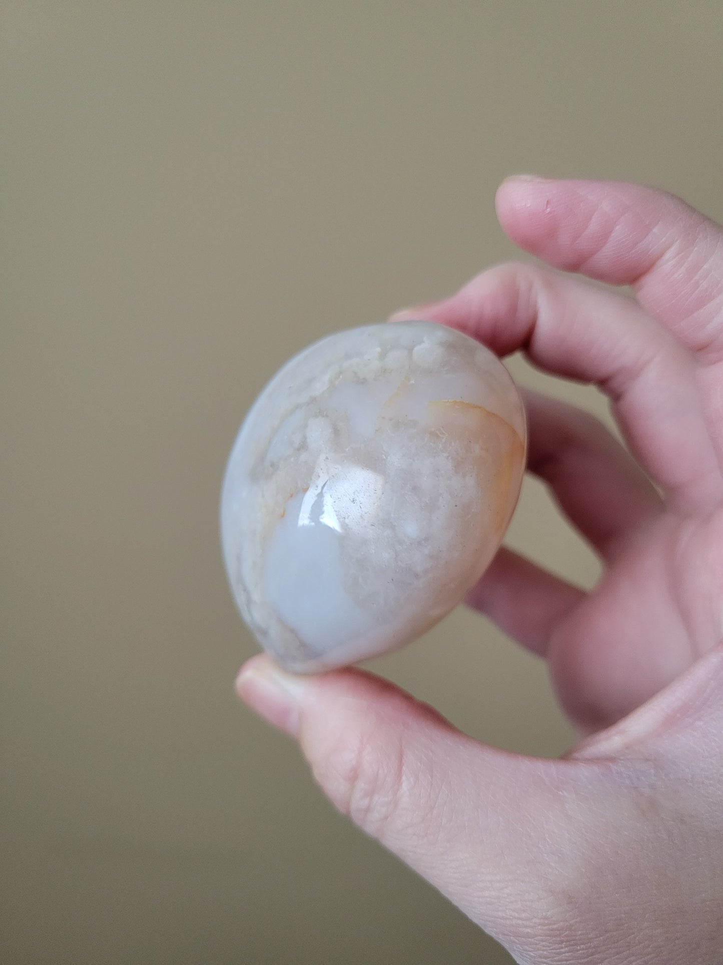 Unique Puffy Flower Agate Heart 15FR