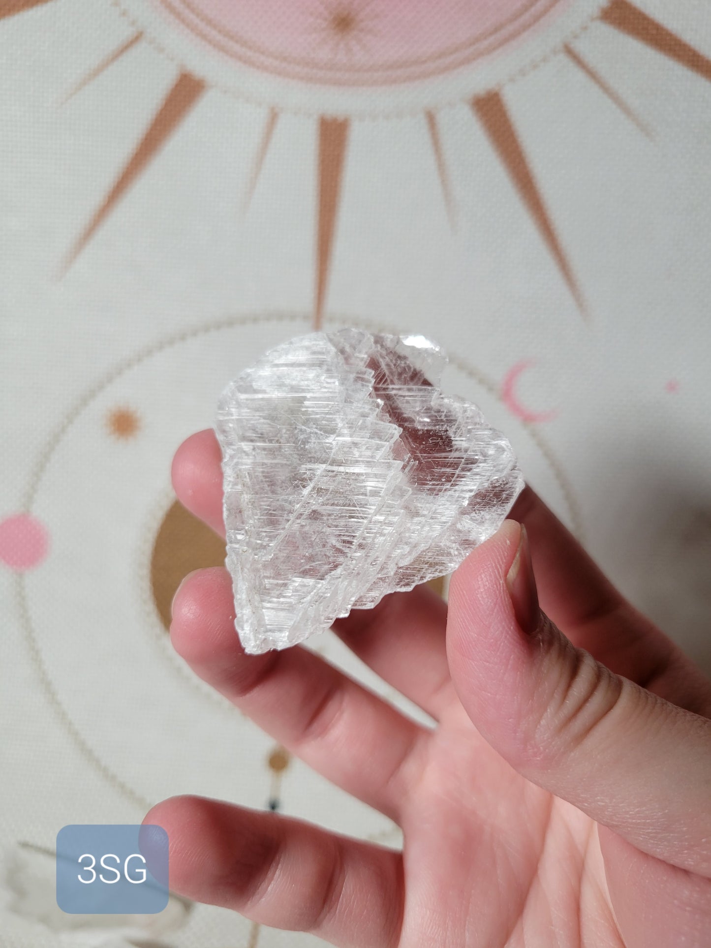 Raw Selenite Crystal Slab Piece 3SG