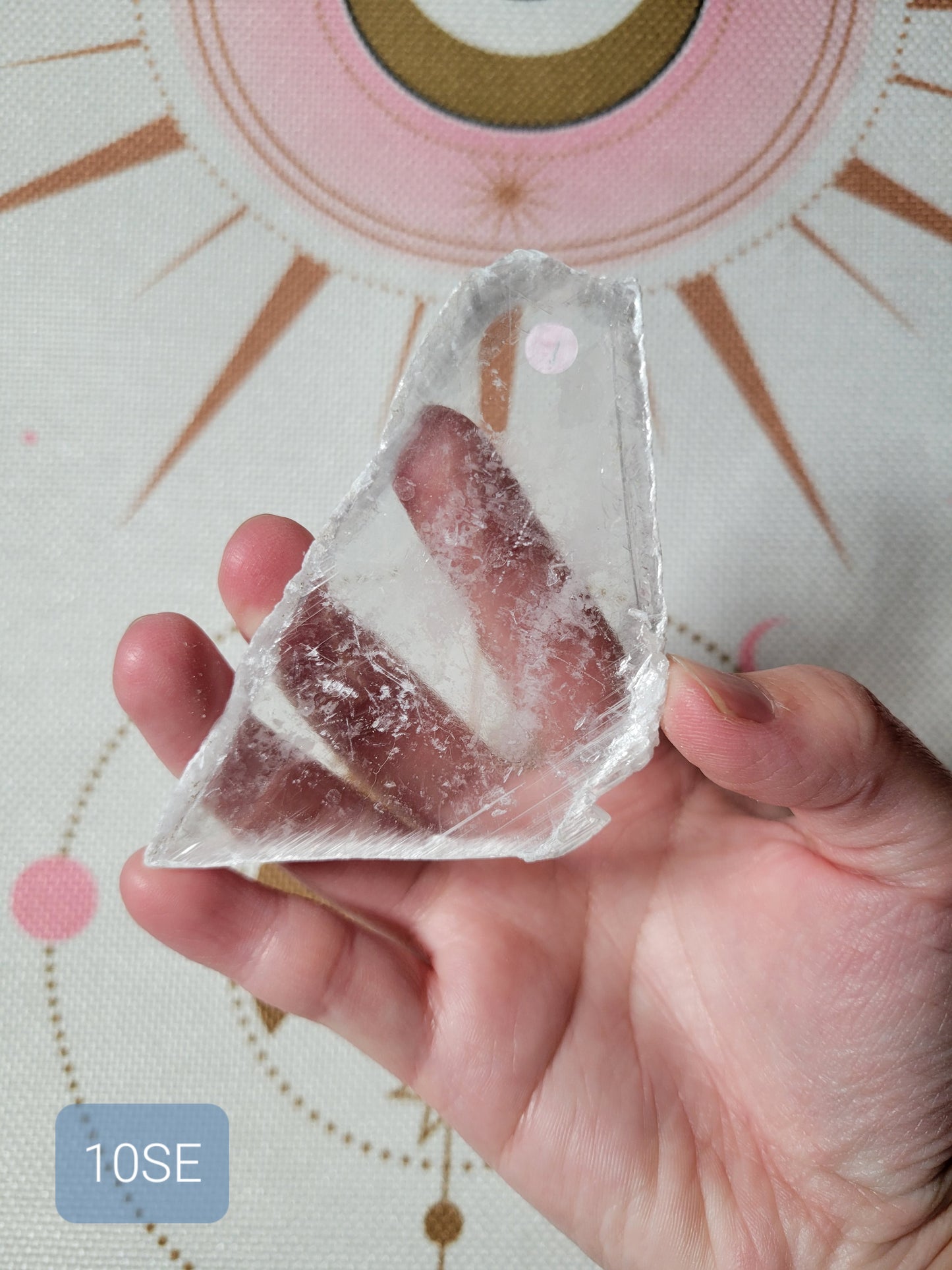 Large Raw Selenite Crystal Slab Piece 10SE