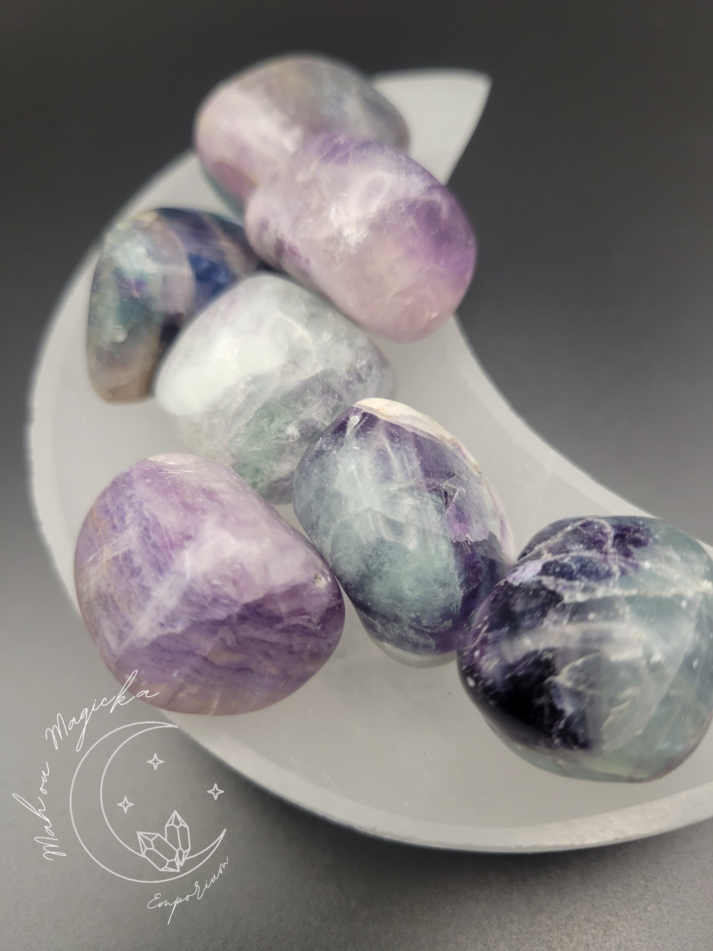 Rainbow Fluorite Tumble Crystal