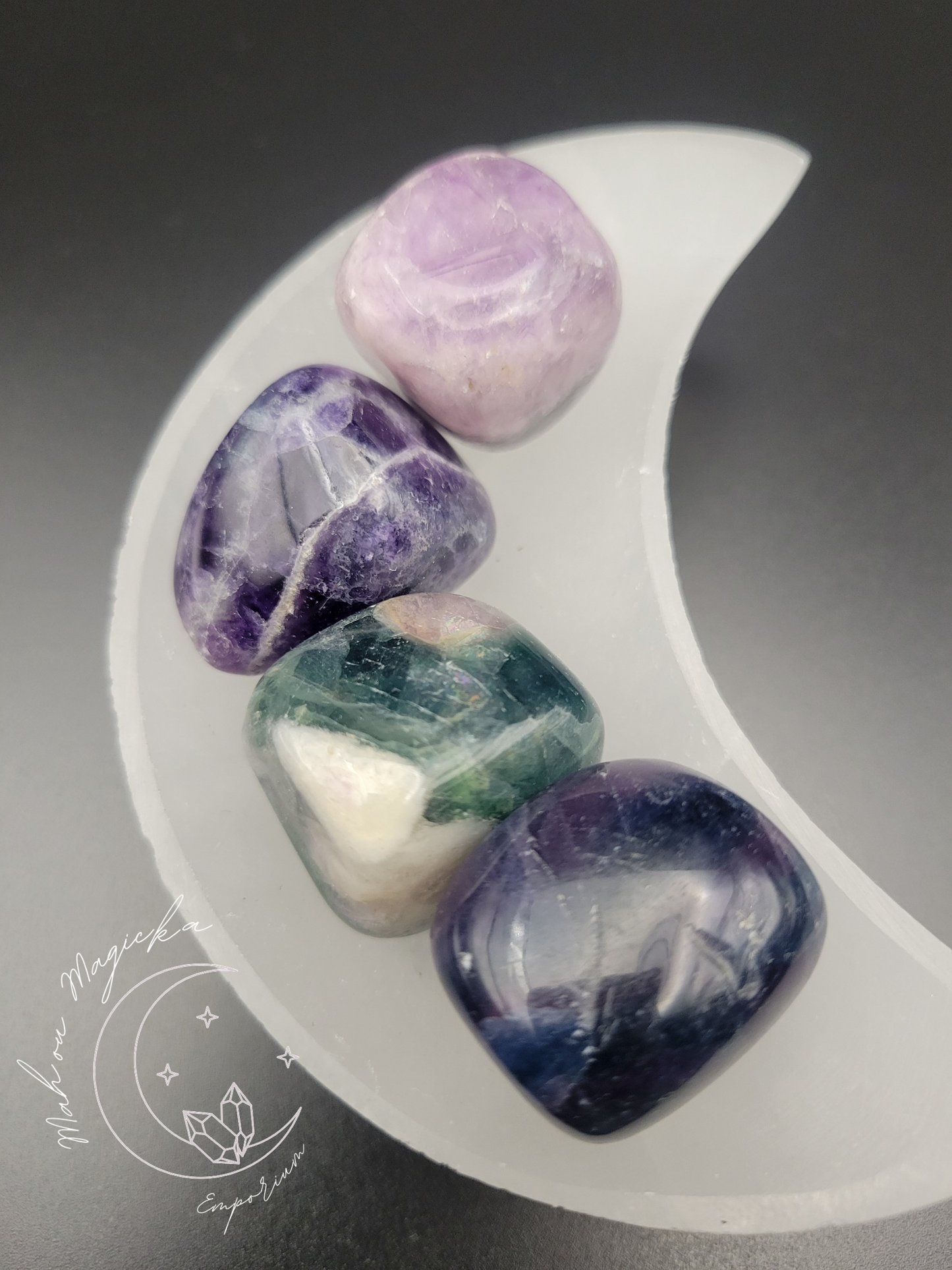 Rainbow Fluorite Tumble Crystal