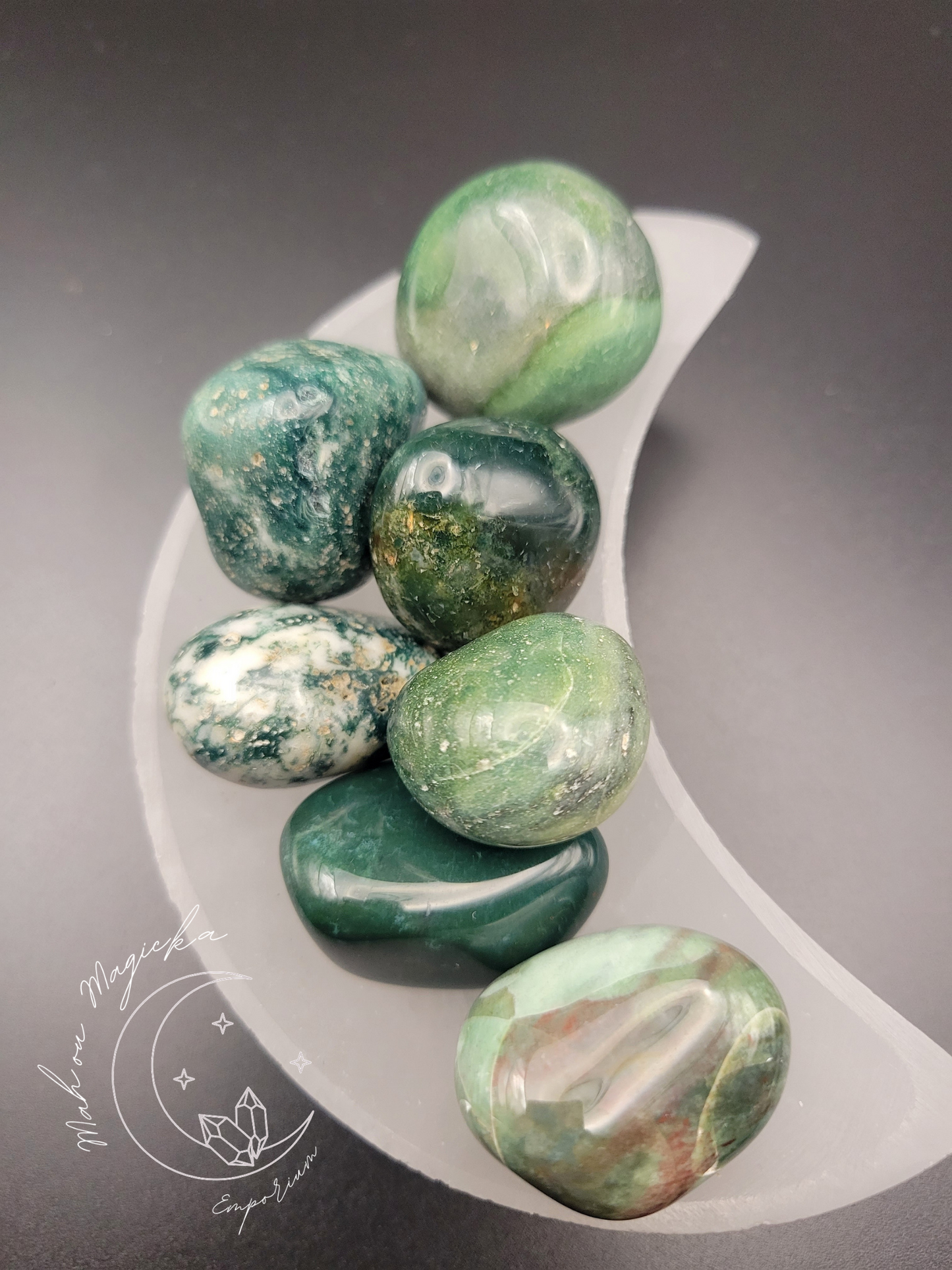 Moss Agate Tumble Crystal