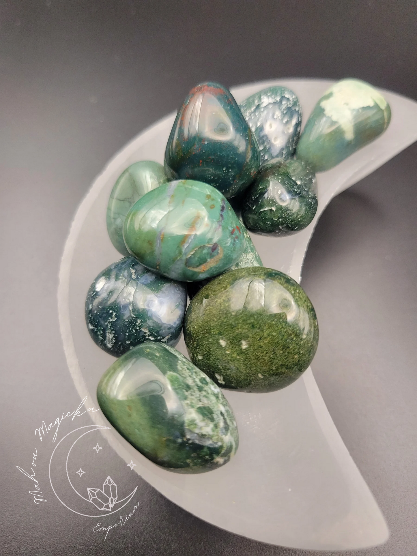 Moss Agate Tumble Crystal