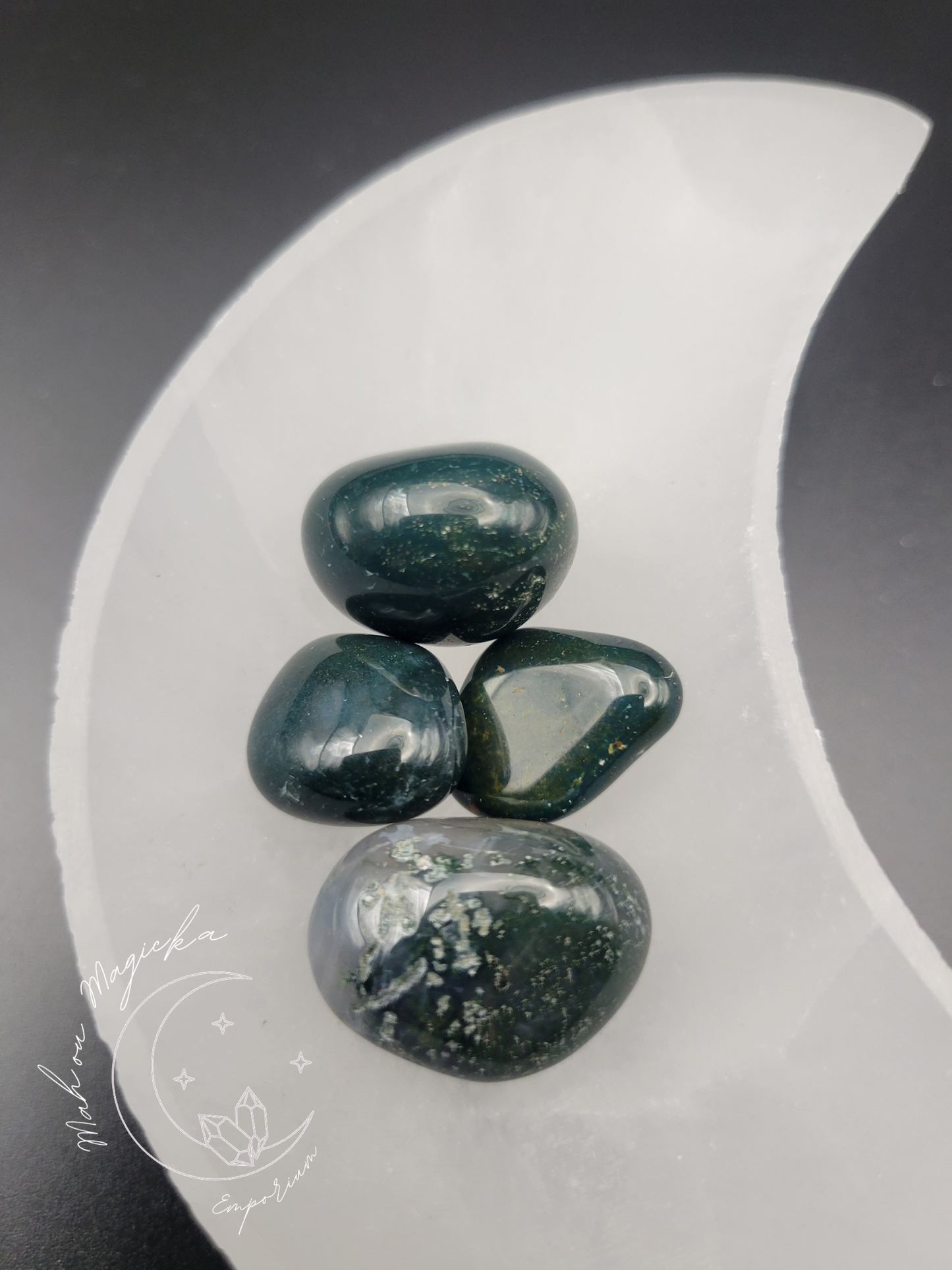 Moss Agate Tumble Crystal