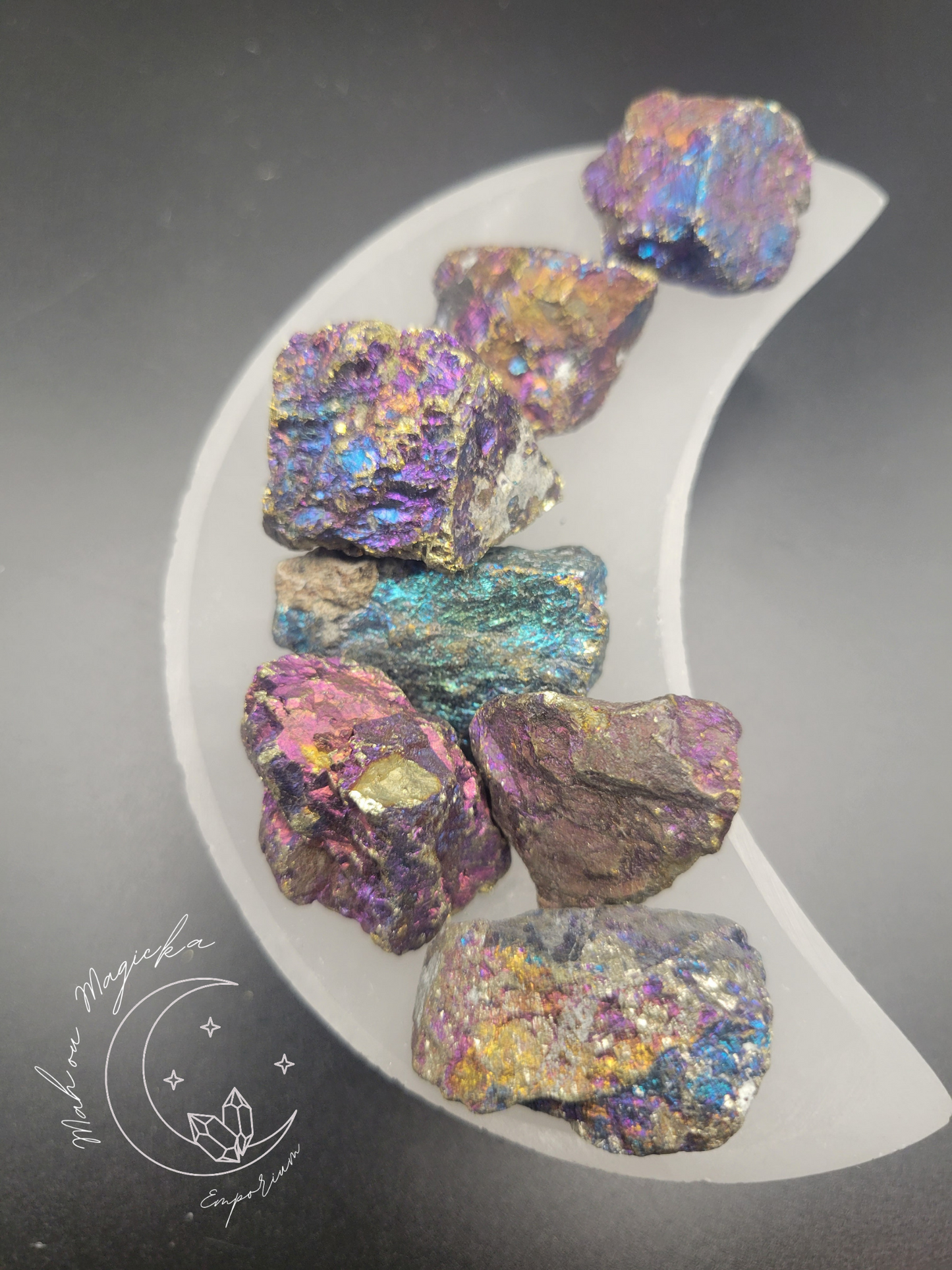 Raw Peacock Ore Chalcopyrite Crystal