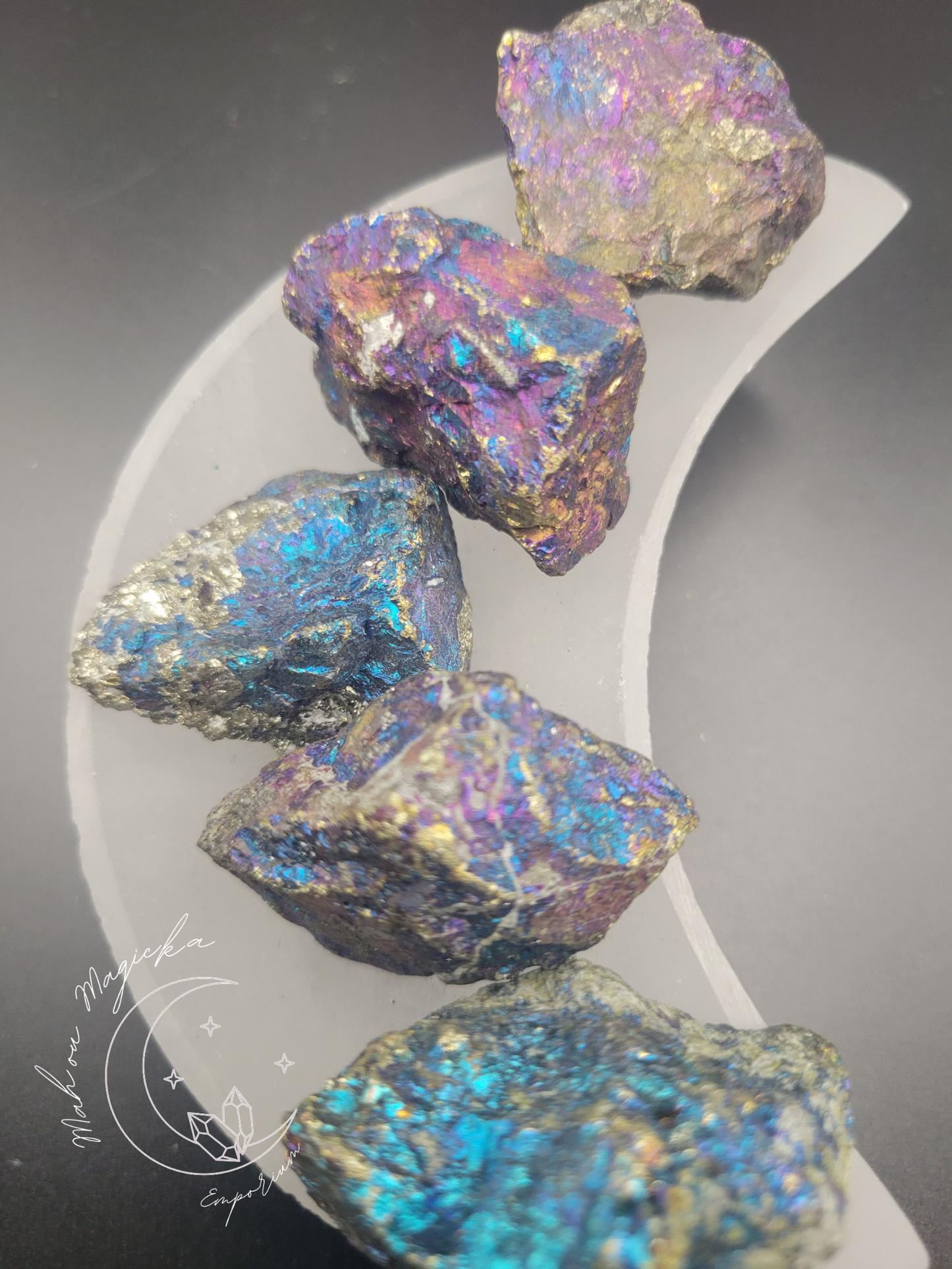 Raw Peacock Ore Chalcopyrite Crystal